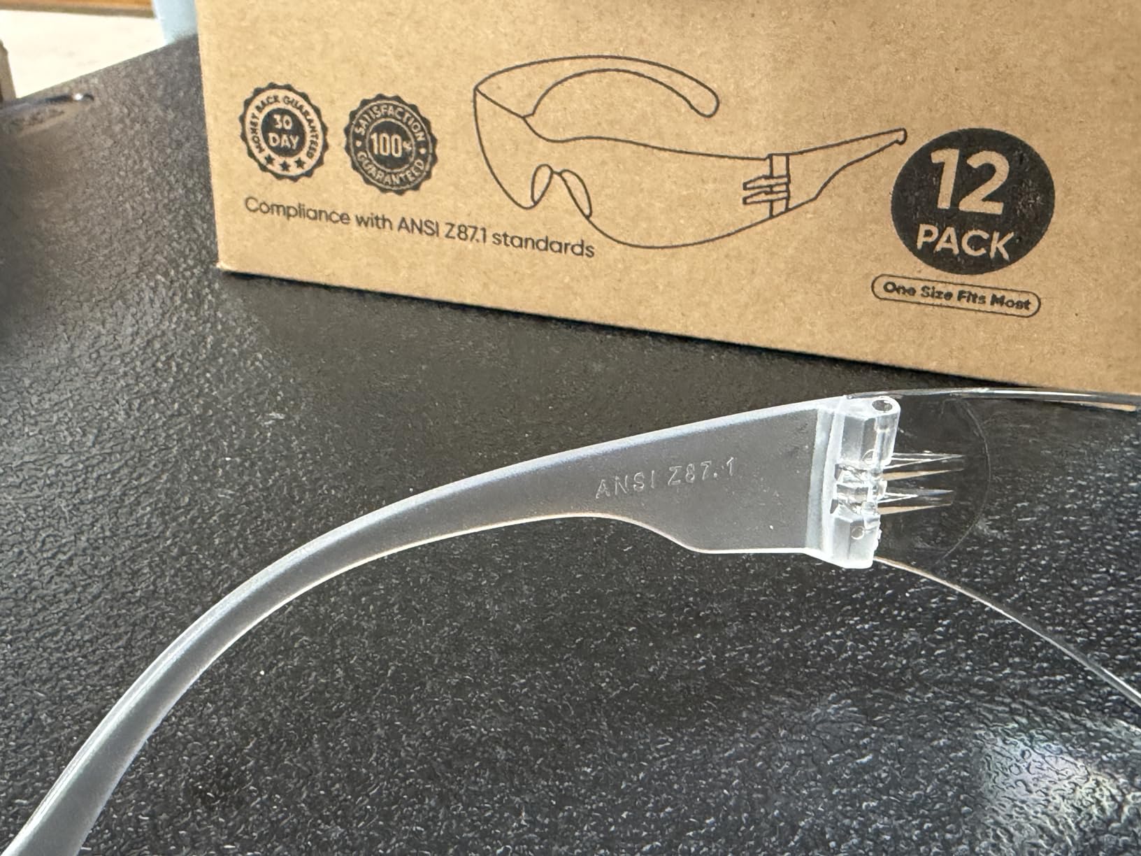 TICONN Clear Safety Glasses for Men and Women, Safety Goggles with Scratch Impact Resistant Meets ANSI Z87.1 Standard customer photo 1