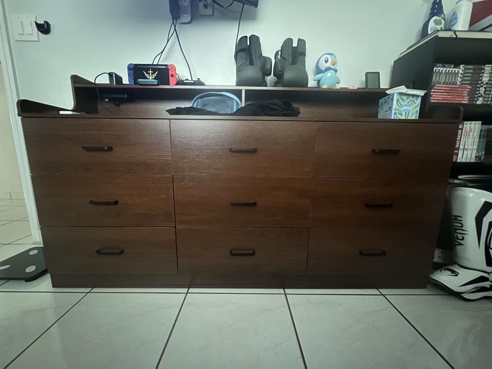 Bigbiglife Dresser for Bedroom, 6 Drawer Double Dresser, Modern Chest of Drawers with Deep Drawers, TV Stand Large Storage Organizer for Living Room, Closet (Light Oak) customer photo 2