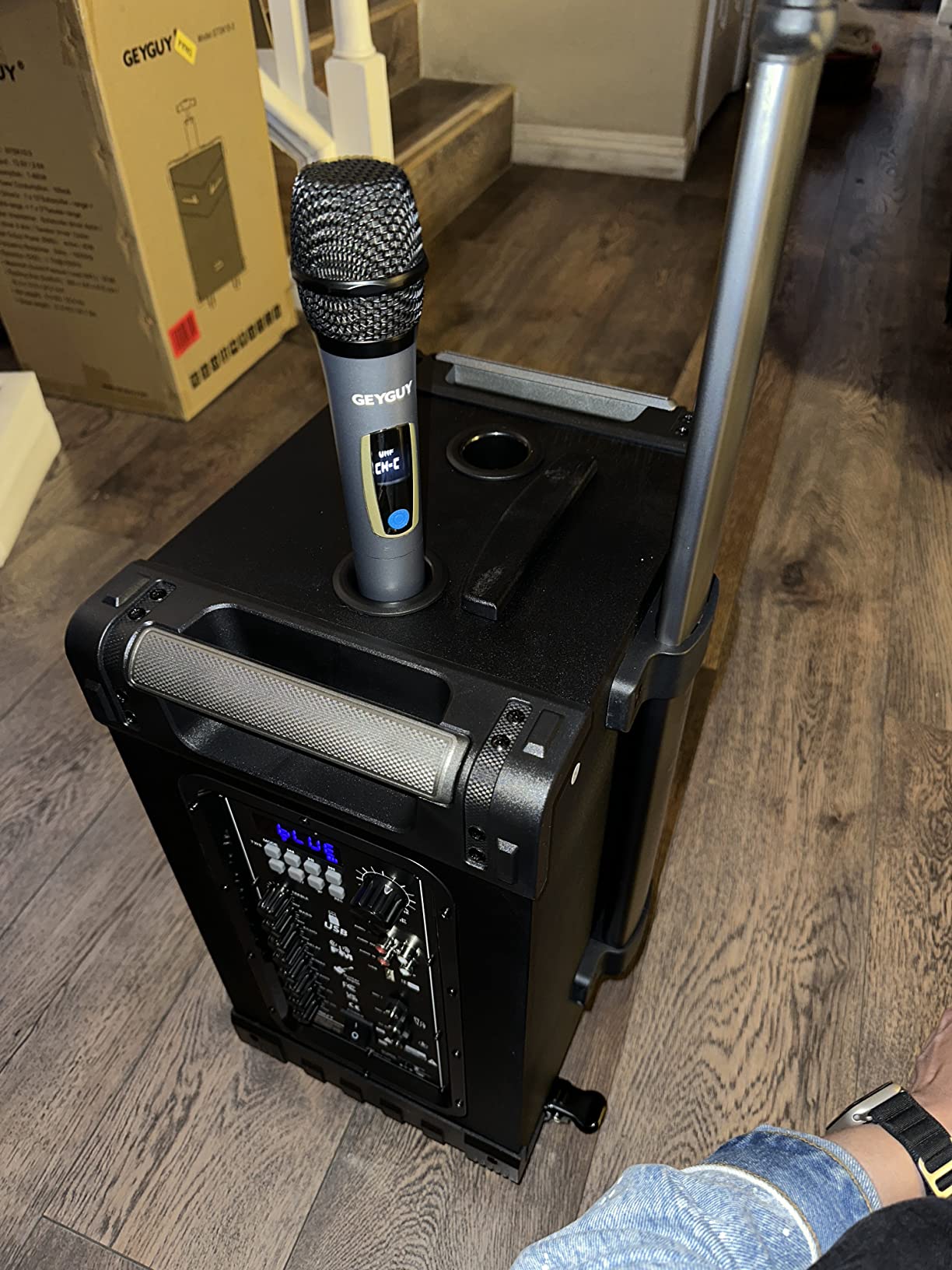 GTSK10-3 3-Way Portable Bluetooth PA Speaker System w/Wireless Mics - 10