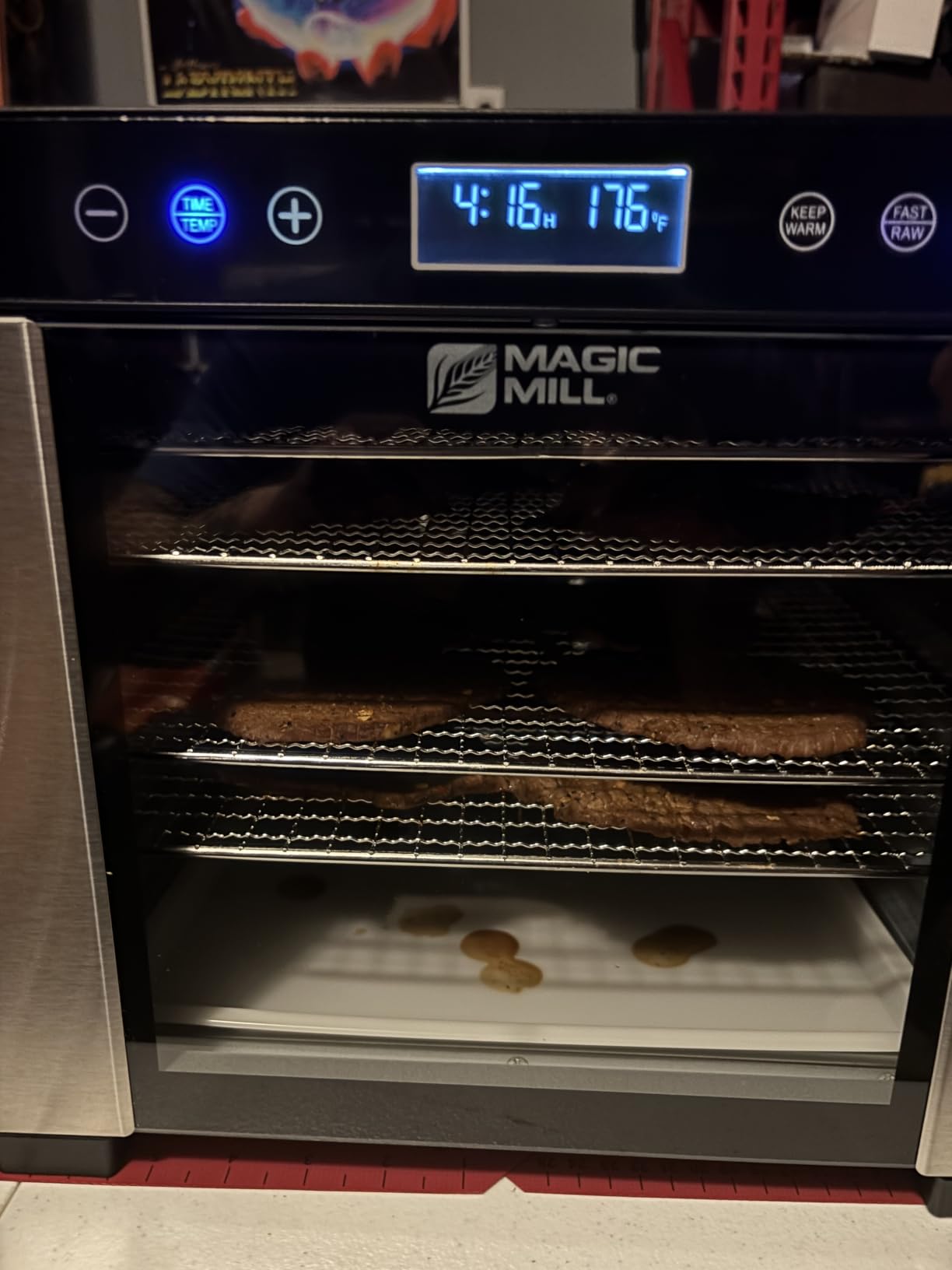 Magic Mill Pro Food Dehydrator Machine | Powerful 600W Rear Fan Even-Drying System | 7 Full-Size Stainless Steel Trays | 95°-176° Temperature Control, 48H Timer, Keep Warm + Auto Shutoff | ETL Listed customer photo 2
