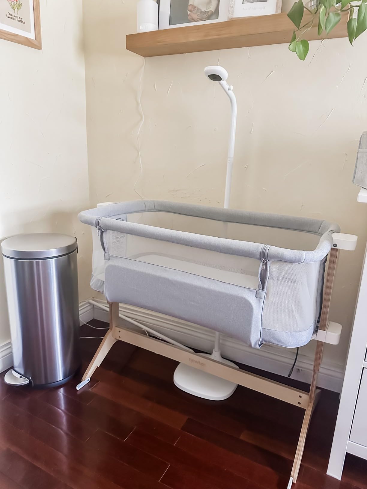 Newton Baby Bassinet & Bedside Sleeper, Breathable, Washable, Grey customer photo 2