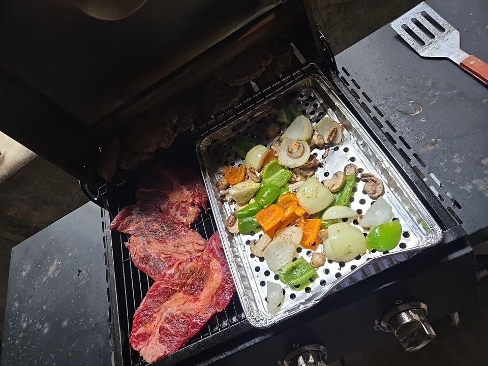 Nexgrill 3-Burner Propane Gas Grill with Side Tables, 27,000BTUs, Stainless Steel Lid, Spacious 429 SQ. In. Cooking Space, BBQ Grill for Outdoor Cooking, Patios, Parties, and More - 720-1012 customer photo 2