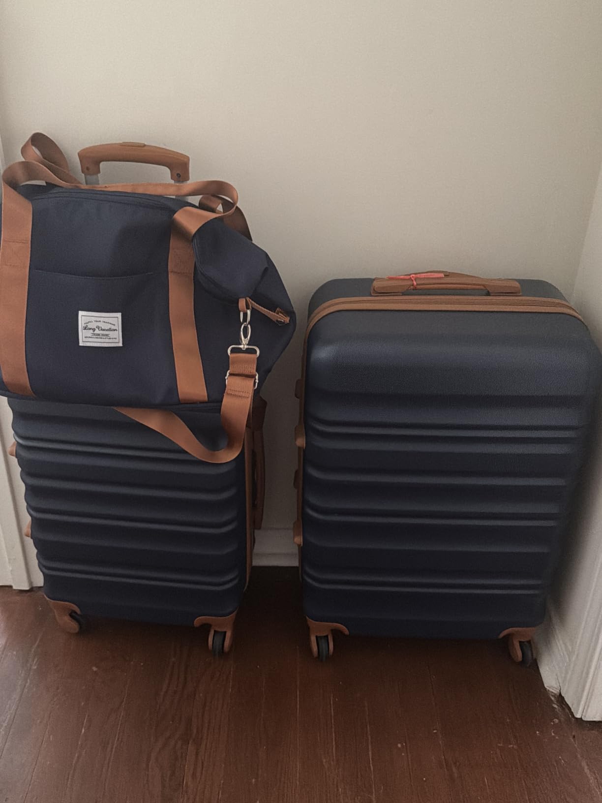 LONG VACATION 6 Piece Luggage Set with ABS+PC hardshell, YKK Zipper TSA Lock customer photo 1