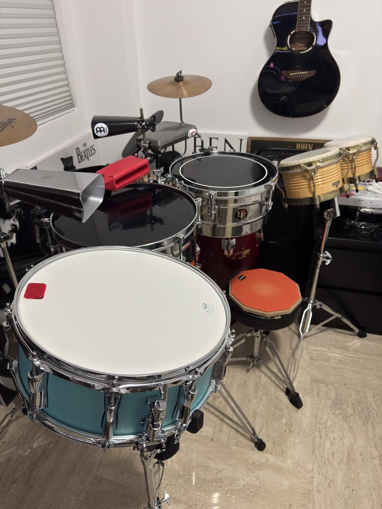 Yamaha SBS-1455MSG 14-Inch Stage Custom Birch Snare Drum, Matte Surf Green customer photo 1