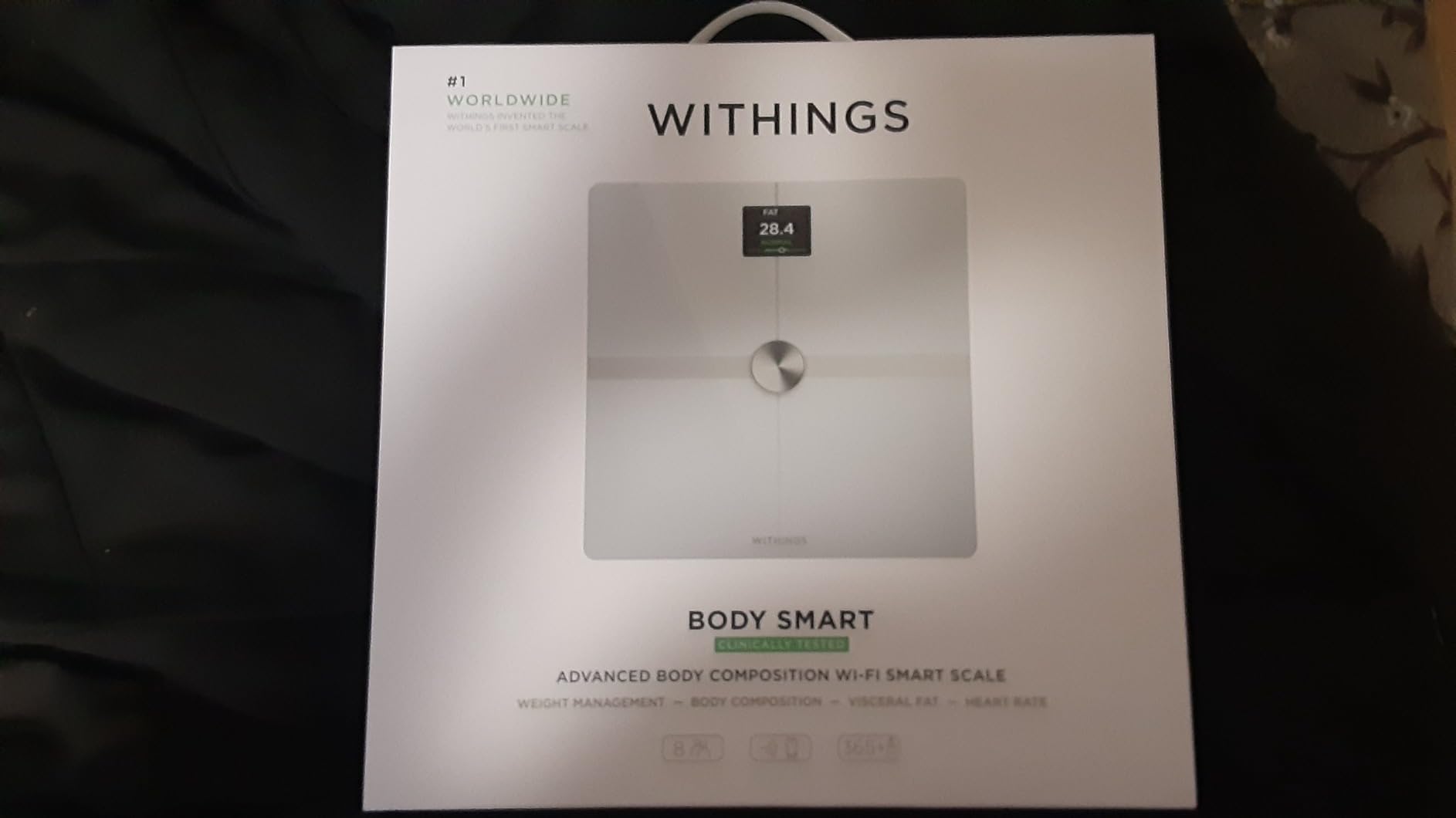 WITHINGS Body Comp - Scale for Body Weight and Complete Body Analysis, Wi-Fi & Bluetooth, Baby Digital Scale, Accurate Visceral Fat, Heart Health, Scales Compatible with Apple customer photo 1