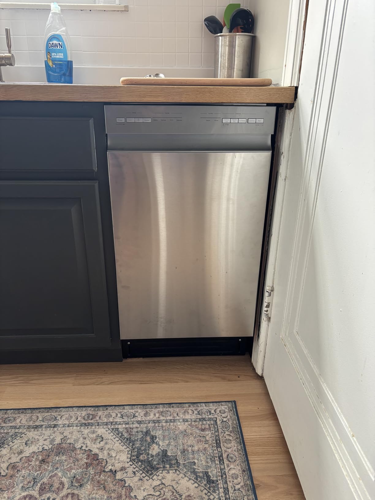 Midea 18 Inch Built-in Dishwasher, Slim Space-Saving Design with Stainless Steel Tub, 8 Place Settings & 6 Wash Cycles, Energy Star Certified Dishwasher with Heated Dry & High-Temp Wash, Black customer photo 1