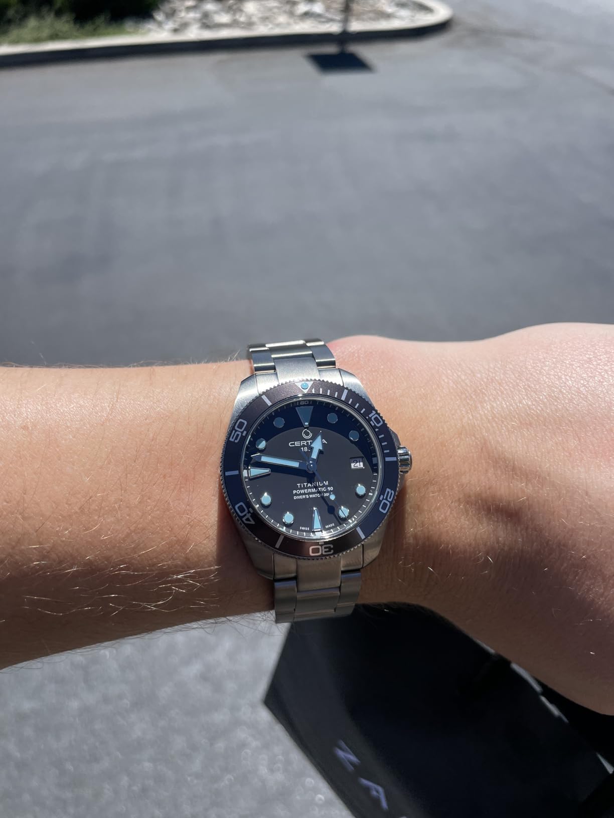 Certina, Mens, DS Action Diver 38mm Powermatic 80, Titanium, Swiss Automatic, Watch, Anthracite, Titanium customer photo 1
