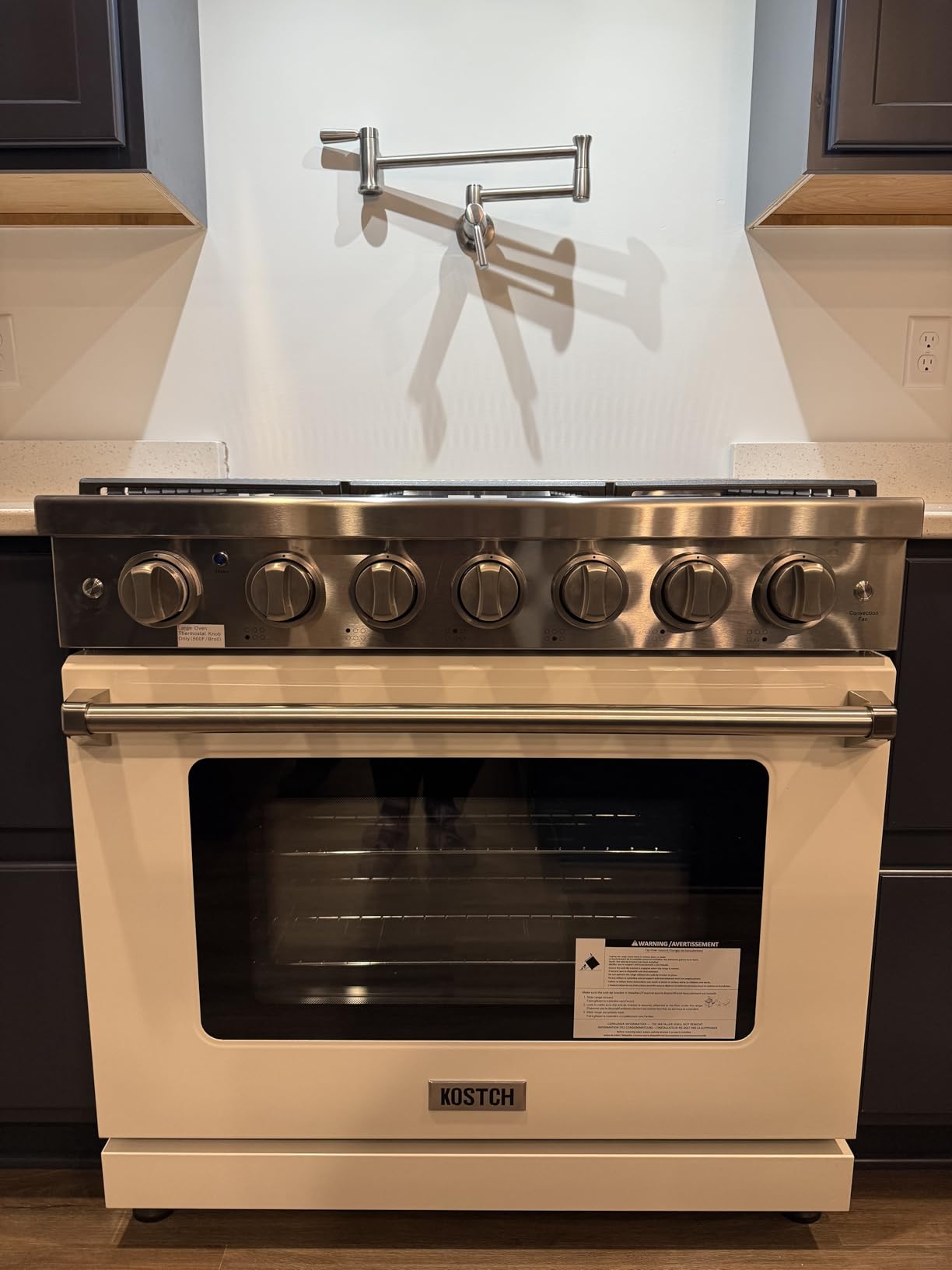 KOSTCH 36 inch Professional Freestanding Pro-Style Natural Gas Range or Liquid Propane Gas Range with 6 Burners, 6.0 cu.ft. Oven Capacity, in Stainless Steel - KOS-36RG03M customer photo 1