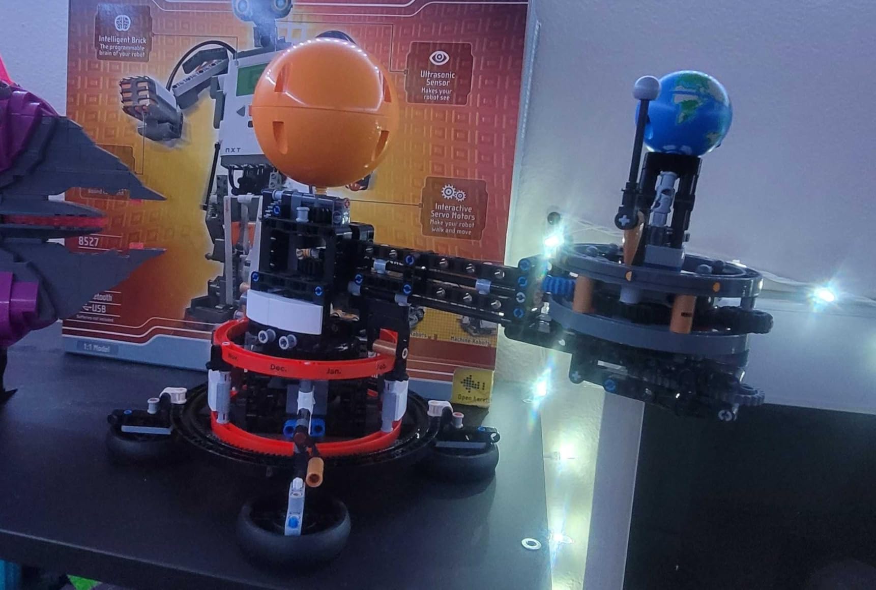 Technic Planet Earth and Moon in Orbit Building Set, Outer Space Birthday Gift for 10 Year Olds, Solar System Toy for Imaginative, Independent Play, Room Décor for Boys & Girls, 42179 customer photo 2