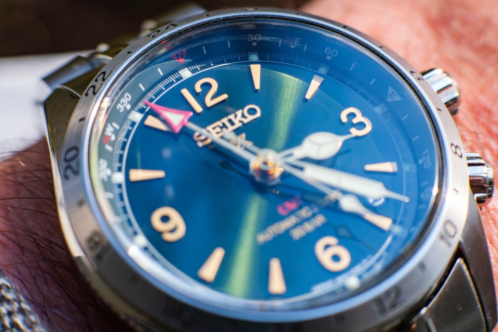 SEIKO SBEJ005 PROSPEX Alpinist Mechanical GMT Leather Band Men's Japan Import New customer photo 1