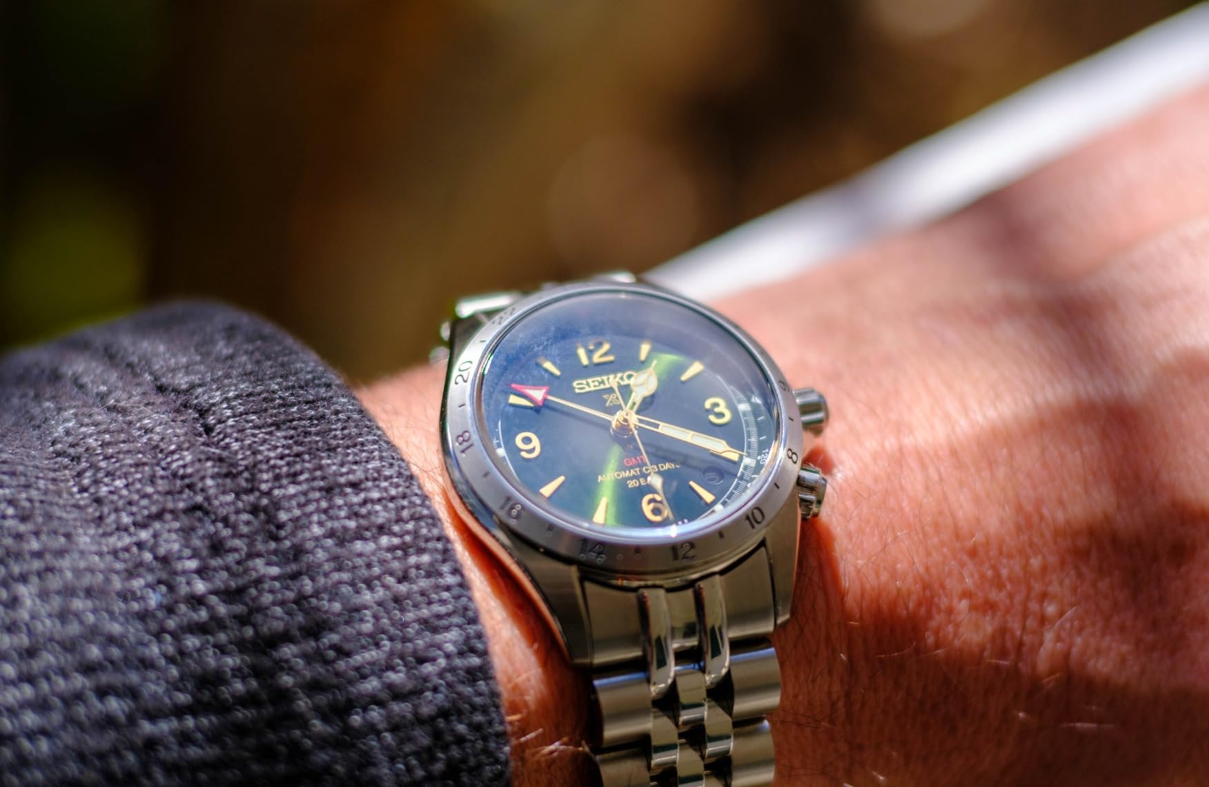 SEIKO SBEJ005 PROSPEX Alpinist Mechanical GMT Leather Band Men's Japan Import New customer photo 2