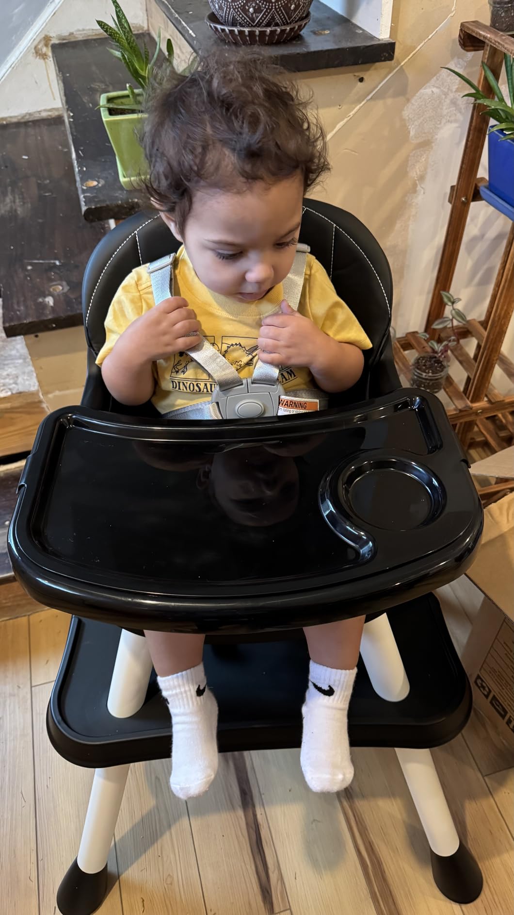 UNISWAN 6 in 1 Baby High Chair, Convertible Highchair for Babies and Toddlers (Grey) customer photo 1