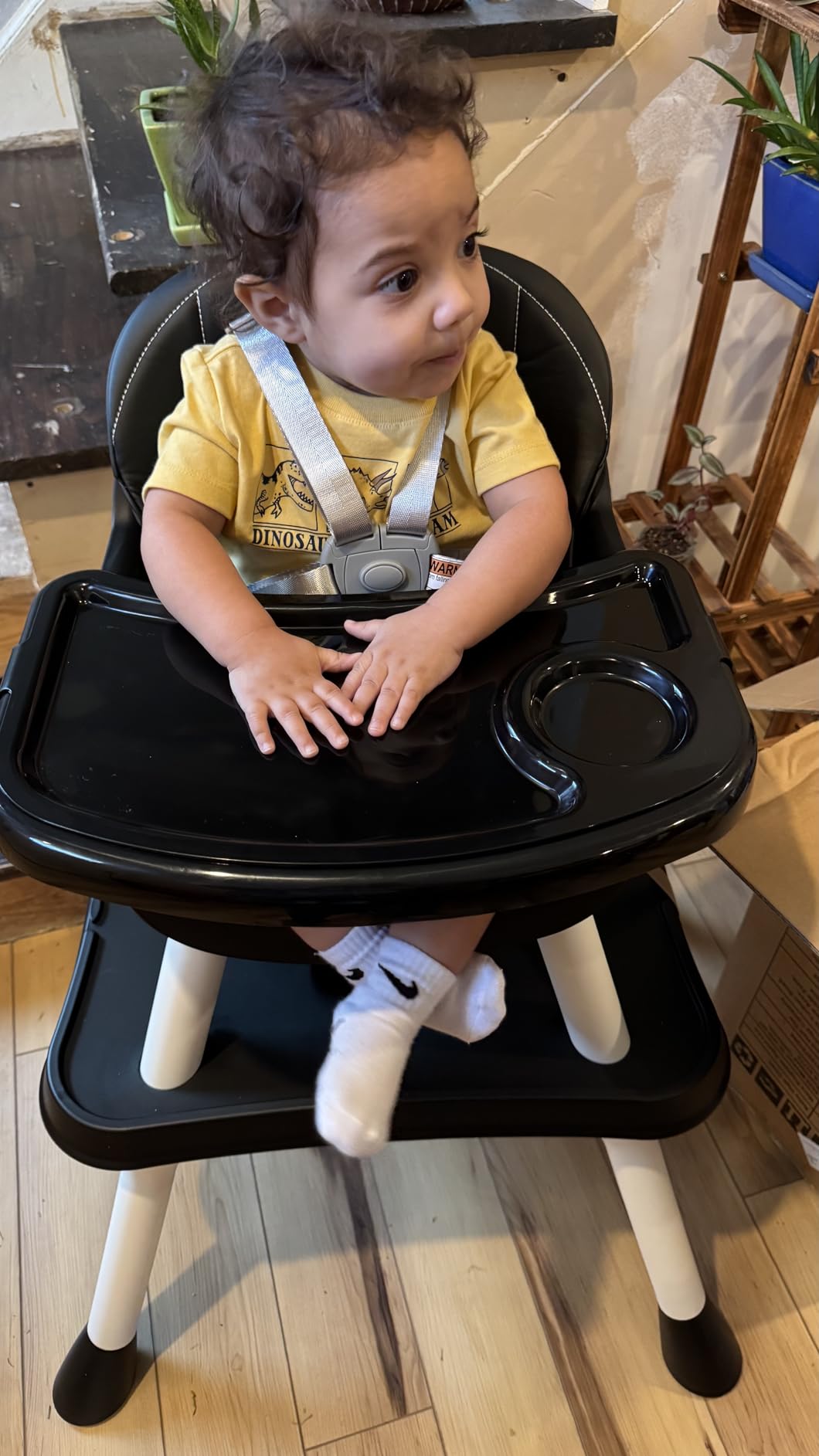 UNISWAN 6 in 1 Baby High Chair, Convertible Highchair for Babies and Toddlers (Grey) customer photo 2