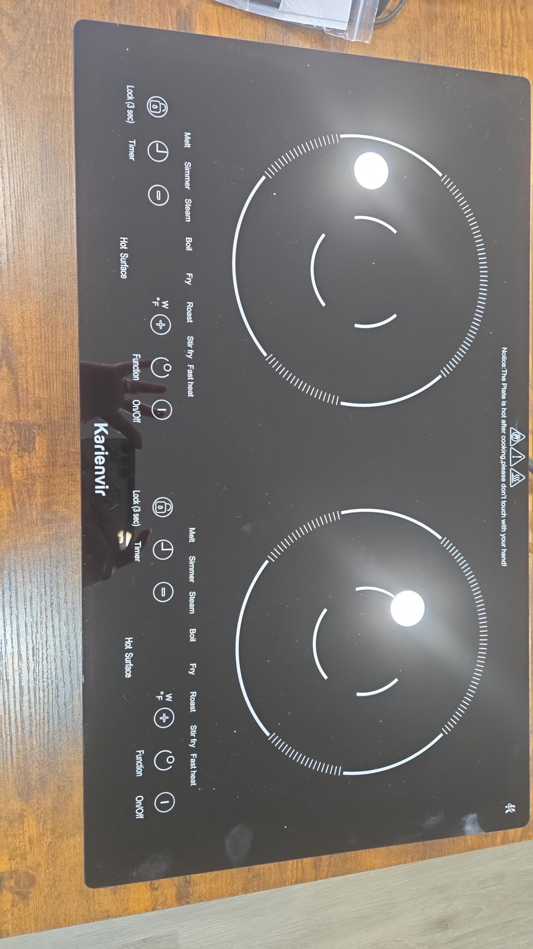 2 Burner Electric Cooktop 110v, 2000W Electric Stove Top 24 Inch | Plug-in Electrics Cooktop Two Burner, 8 Power Levels & 8 Functions, Countertop & Built-in, Touch Control, Safety Lock, Timer customer photo 2