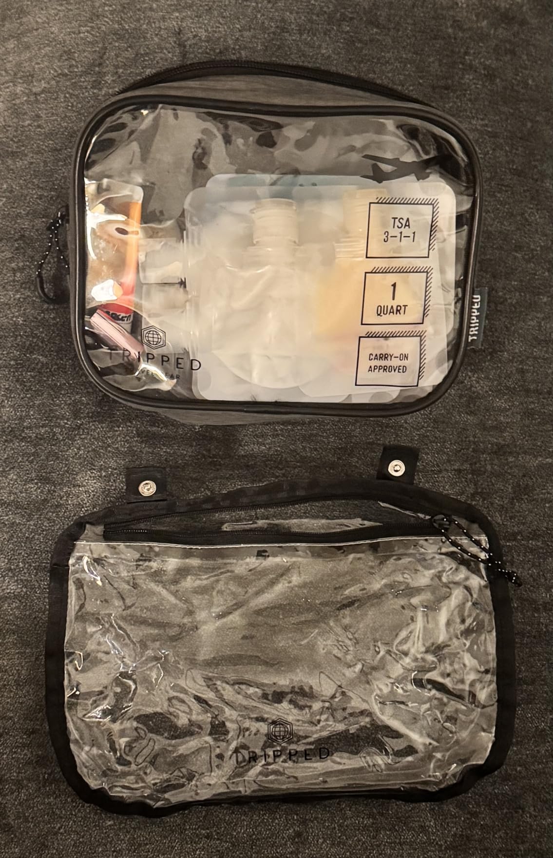 TRIPPED Travel Gear 3-Piece Travel Toiletry Bag Set | Includes Hanging Toiletry Bag, 311 TSA Liquid Bag, and Accessory Organizer Pouch with Lightweight Ripstop Construction customer photo 2