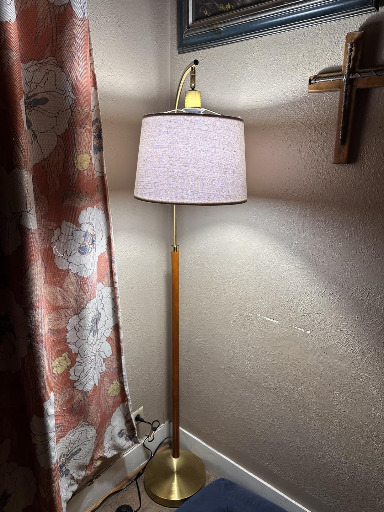 G-SAFAVA Real Wood Floor Lamps for Living Room Bedroom, 62.5
