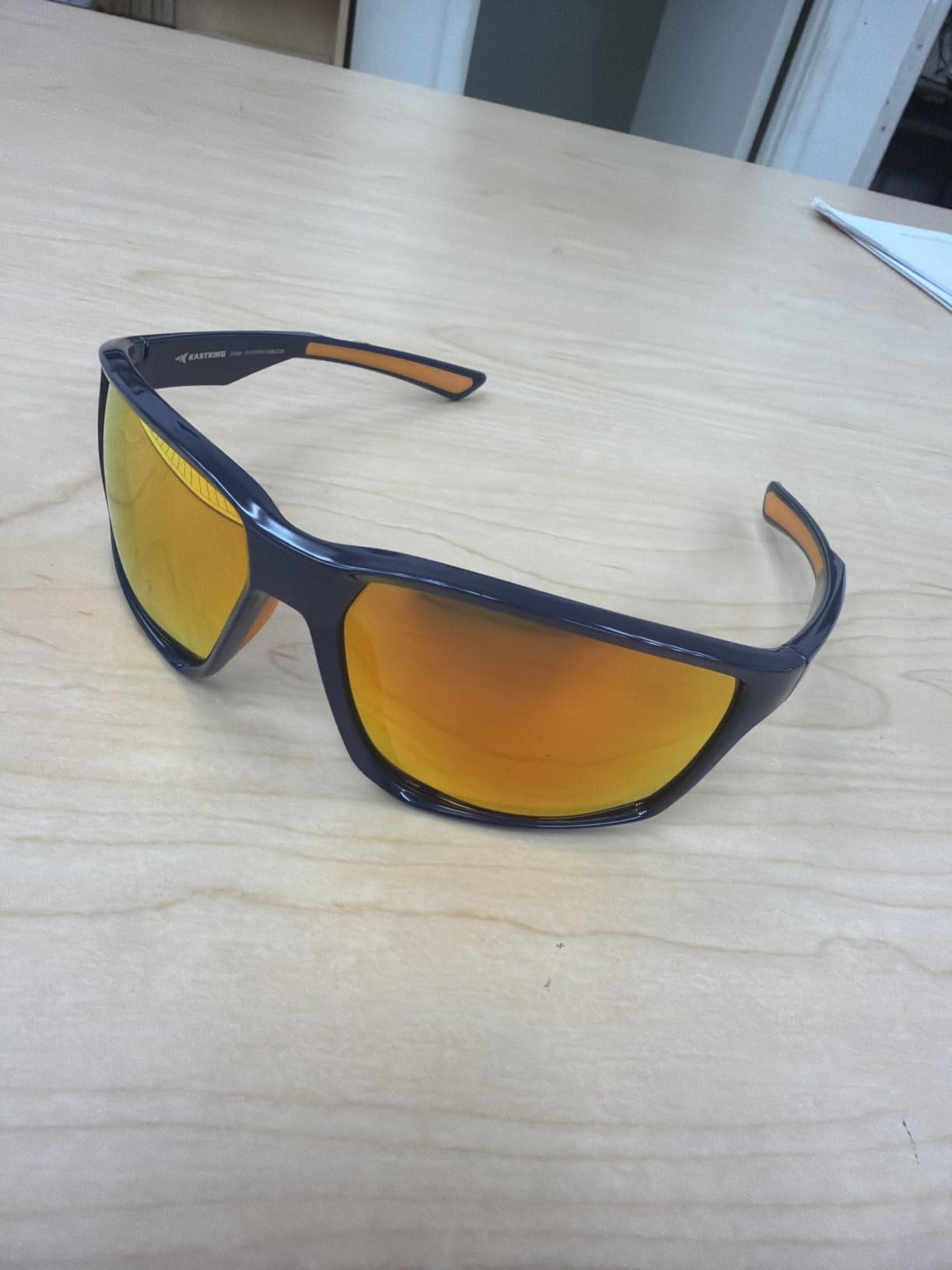 KastKing Osage Polarized Sport Sunglasses for Men and Women, Wrap Design | PuriVex Water & Salt Repellent, UV Protection, Lightweight, Durable, Non-Slip Nose and Temple Pads, Ideal for Fishing customer photo 1