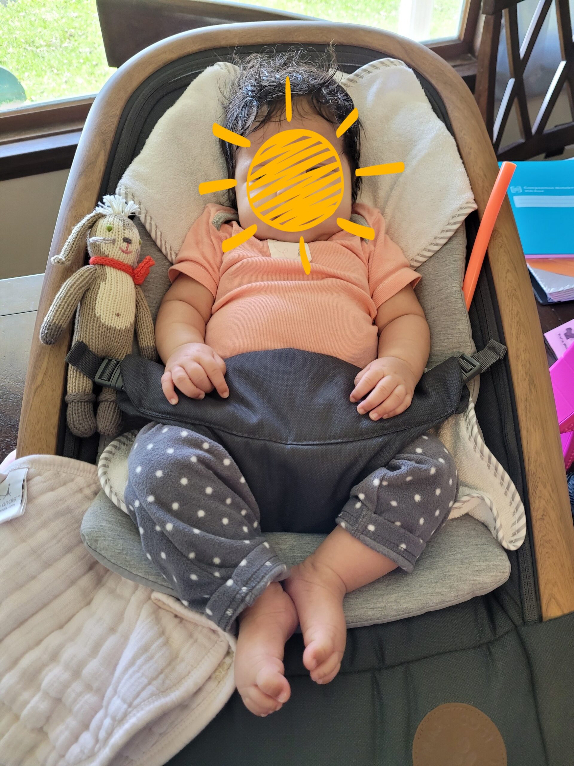 Maxi-Cosi Kori 2-in-1 Baby Bouncer Seat for Infants, Baby Rocker Chair, Portable Bouncer Chair, Classic Oat customer photo 1