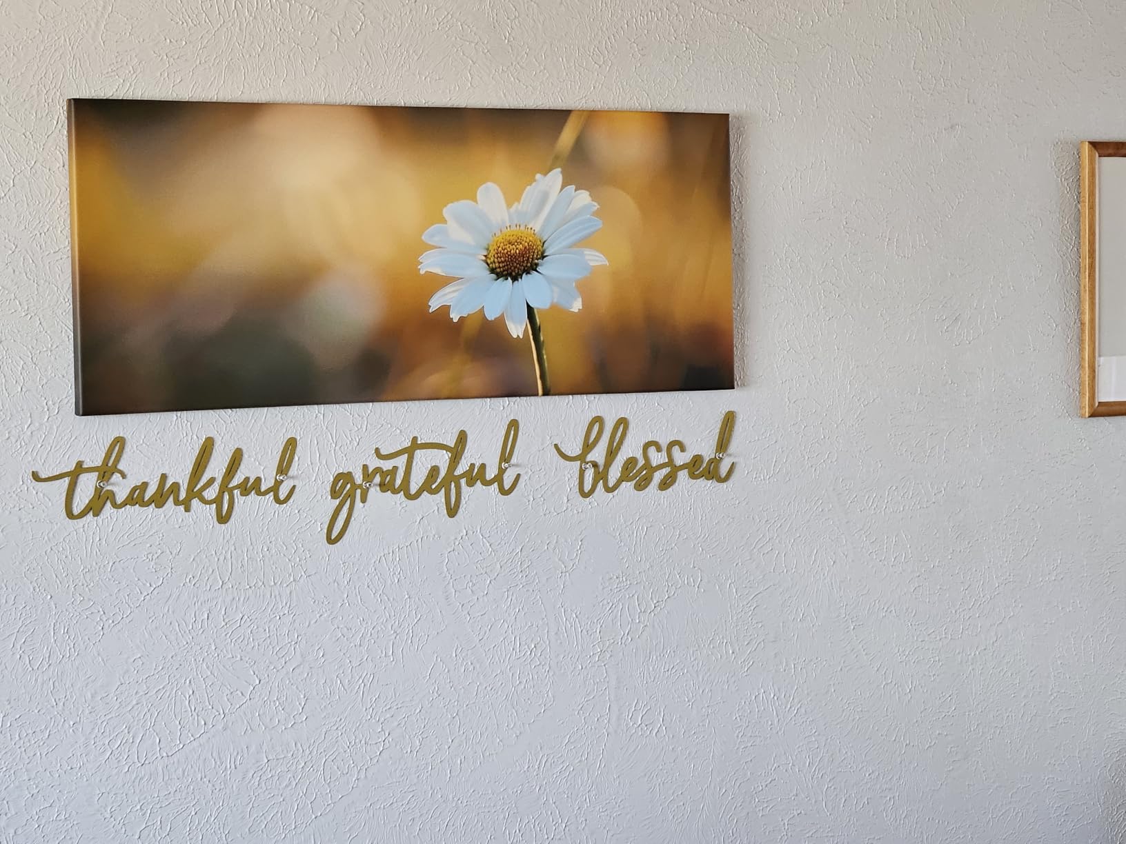 Thankful Grateful Blessed Letter Sign Metal Wall Decor customer photo 1