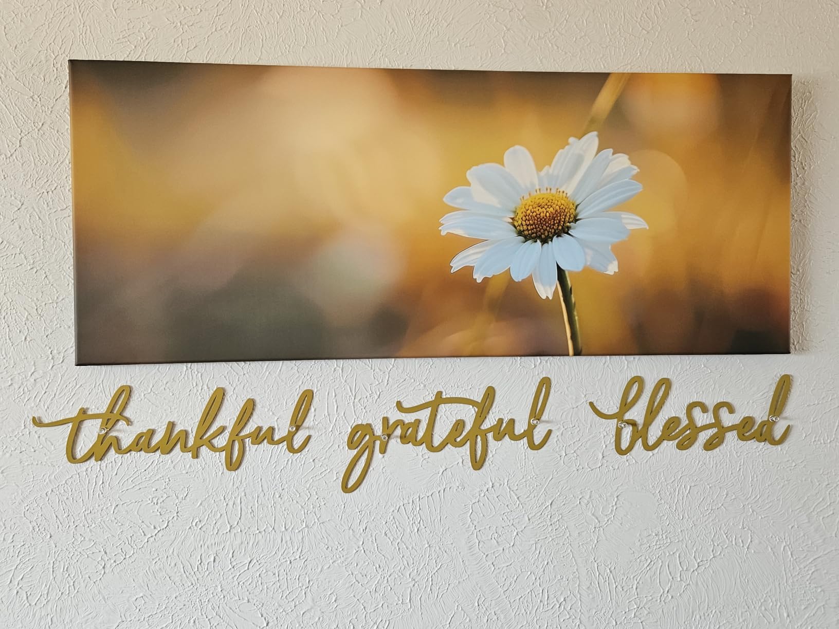 Thankful Grateful Blessed Letter Sign Metal Wall Decor customer photo 2
