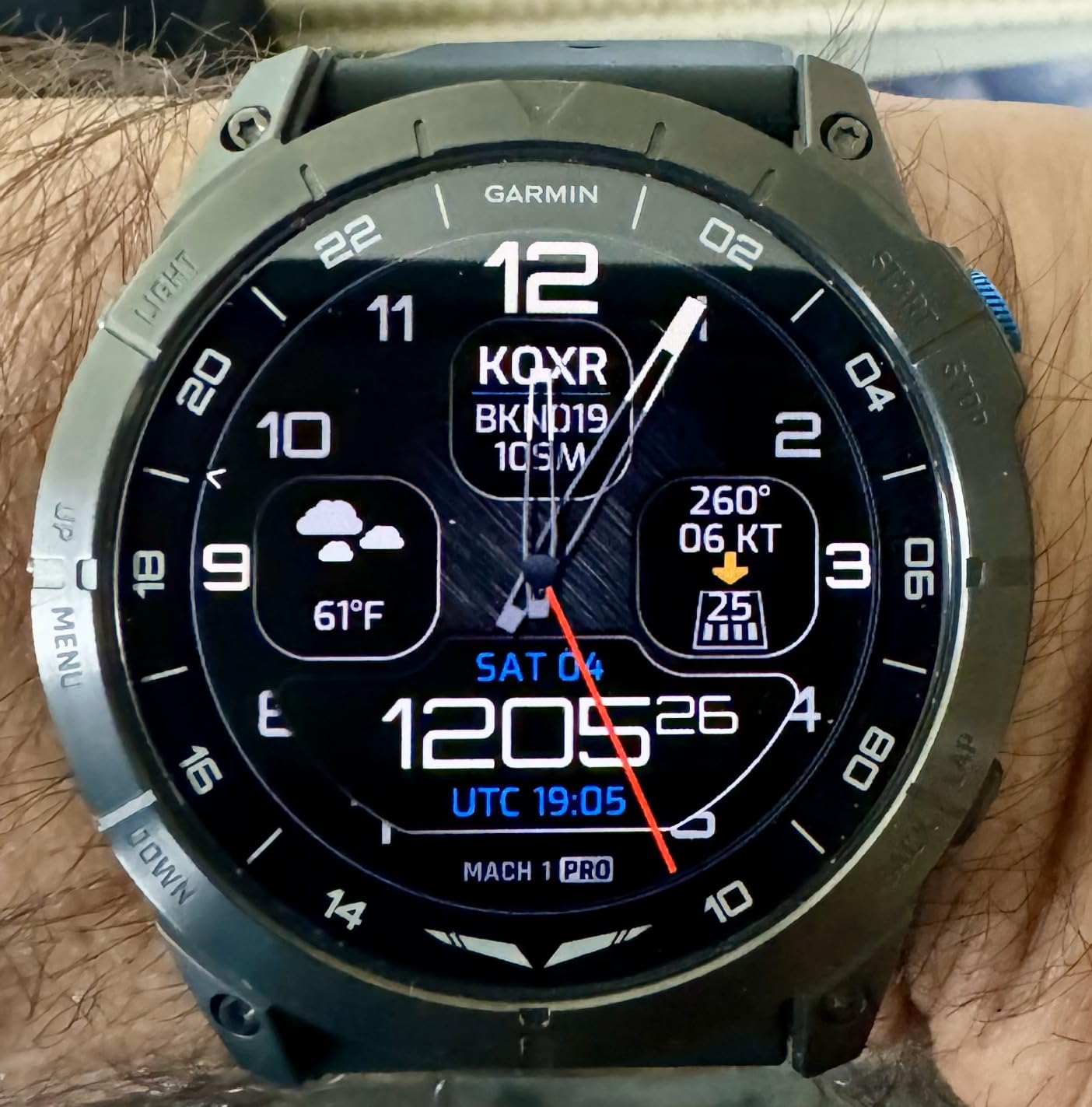Garmin D2 Mach 1 Pro, Premium Aviator Smartwatch, Titanium, 51mm | Advanced Tools for Flying & Fitness customer photo 1