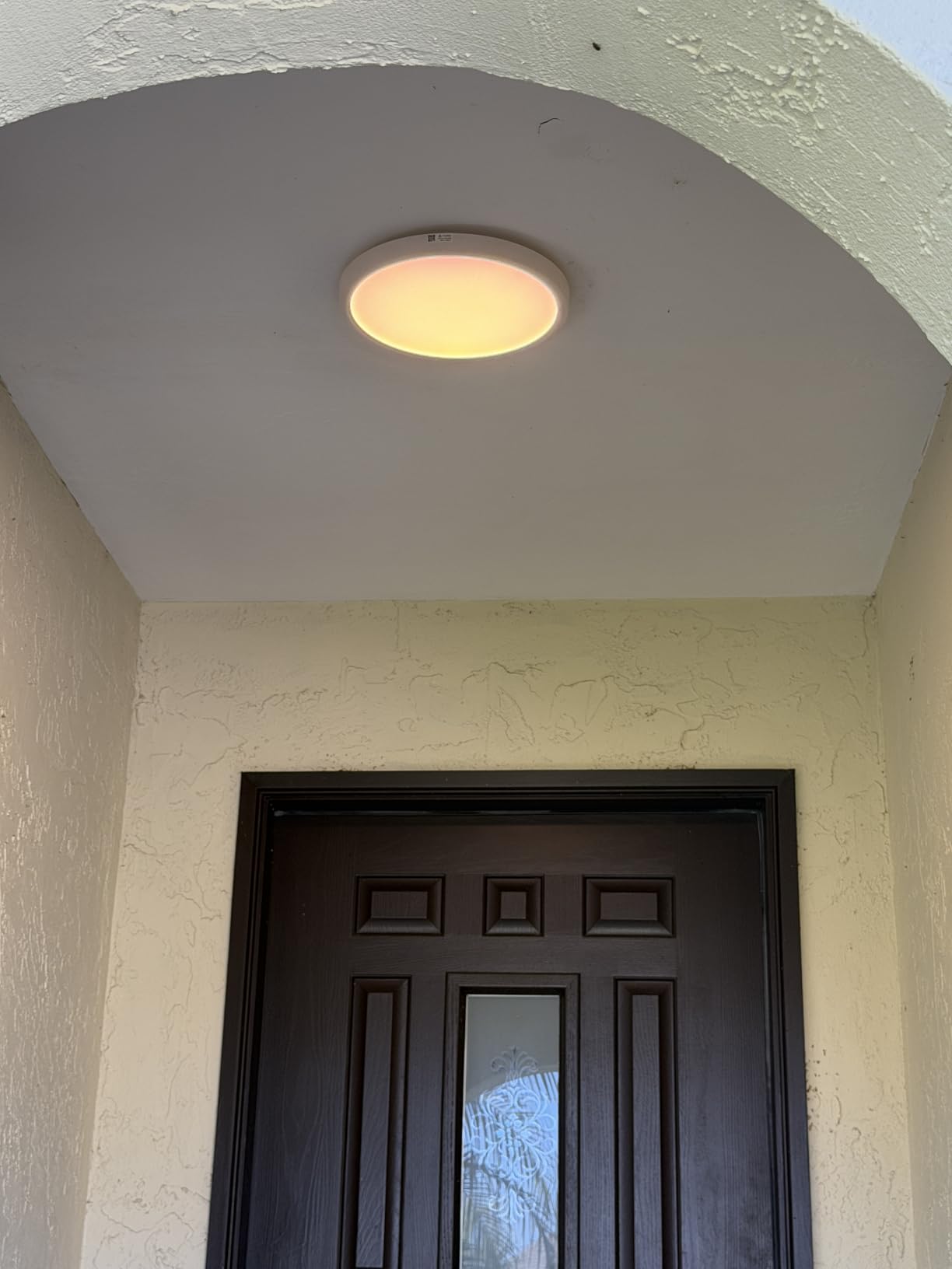Govee Smart Ceiling Light, RGBIC LED Ceiling Light Fixture, 2400LM Flush Mount Light Fixture, DIY Colors, Works with Matter Alexa, 2700K-6500K Lights for Bedroom, Living Room,12 Inch, 1 Pack (White) customer photo 1