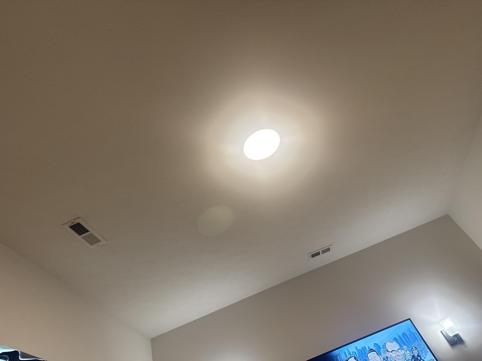 Govee Smart Ceiling Light, RGBIC LED Ceiling Light Fixture, 2400LM Flush Mount Light Fixture, DIY Colors, Works with Matter Alexa, 2700K-6500K Lights for Bedroom, Living Room,12 Inch, 1 Pack (White) customer photo 2