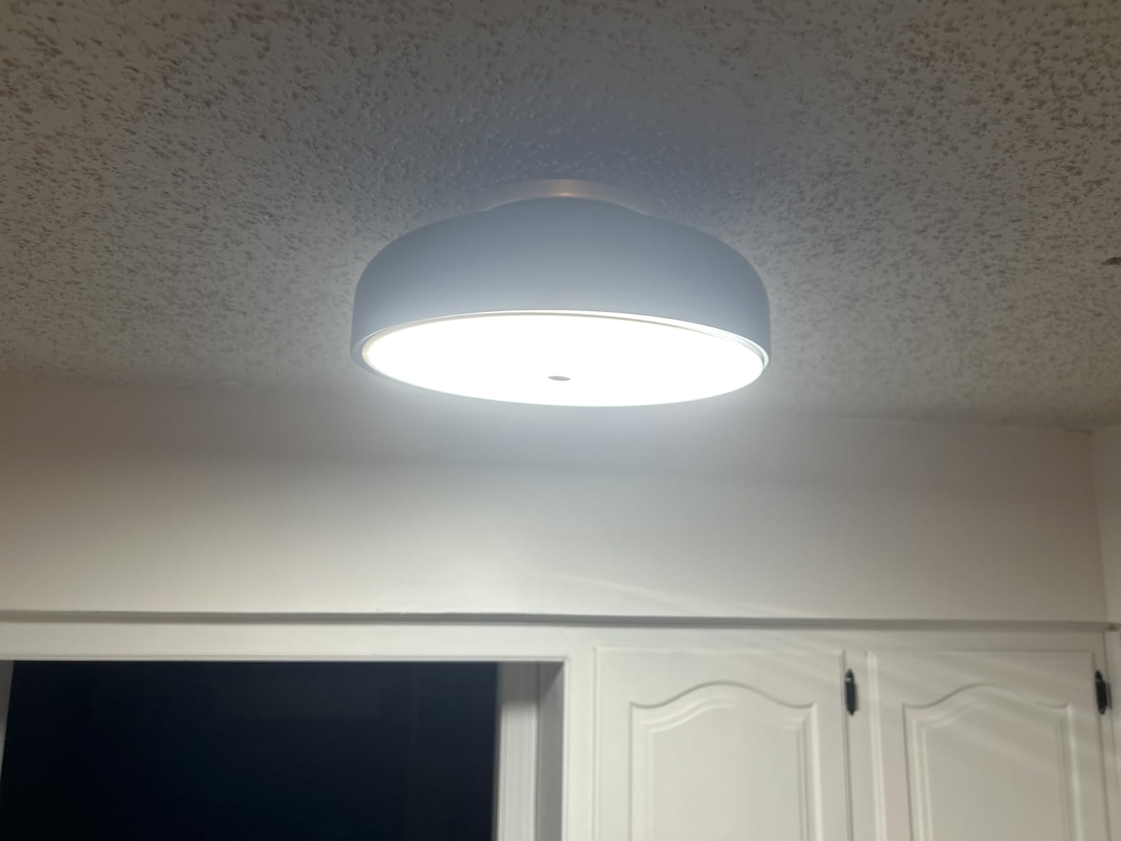 Dimmable LED Ceiling Light Fixture, Black, 5CCT, 11.8 Inch | Modern Mid-Century Semi Flush Mount Ceiling Light, Kitchen Close to Ceiling Lamp for Laundry Room, Bedroom, Hallway customer photo 1