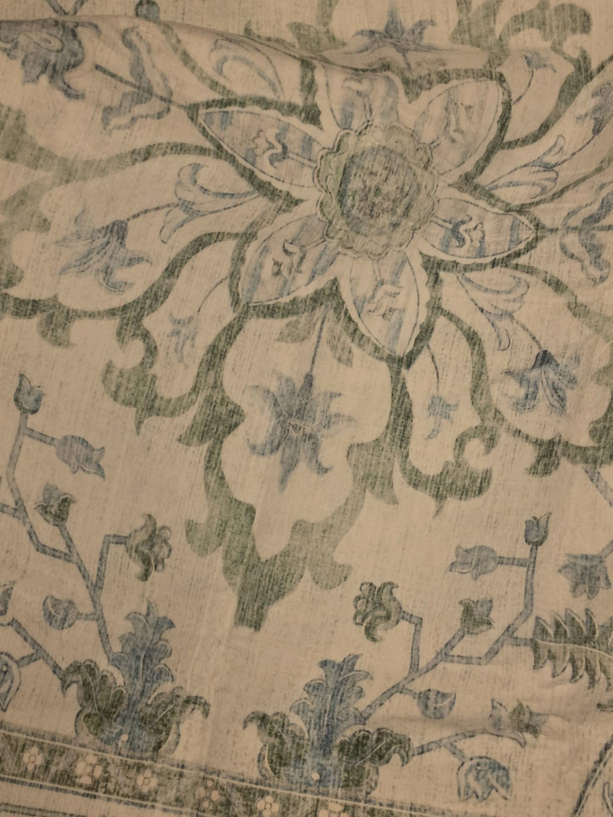 RELEANY Washable Area Rug, 5'x7', Brick/Brown/Green | Non-Slip, Water Repellent, Pet Friendly, Easy to Clean, Vintage Floral Boho Decor for Living Room Bedroom Dining Room Office customer photo 1