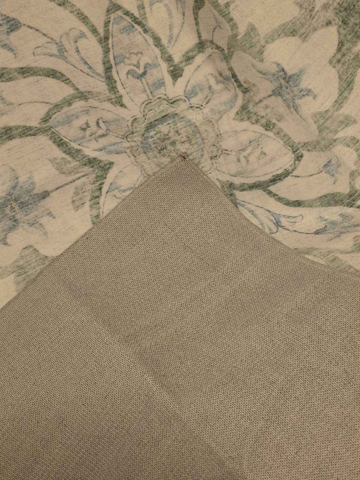 RELEANY Washable Area Rug, 8'x10', Brick/Brown/Green | Non-Slip, Water Repellent, Pet Friendly, Easy to Clean, Vintage Floral Boho Decor for Living Room Bedroom Dining Room customer photo 2