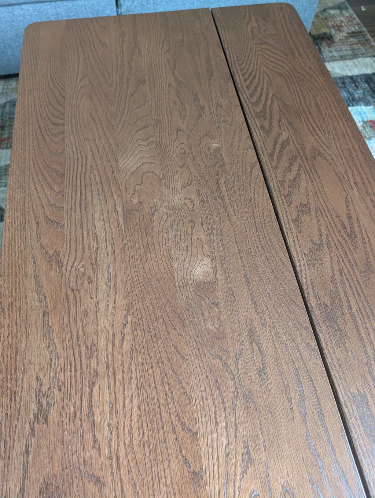 Solid Oak Wood Lift Top Coffee Table for Living Room, Mid Century Modern Tables with Drawers and Large Storage, Coffee Tables for Small Spaces (Oak Walnut Color, 39.37