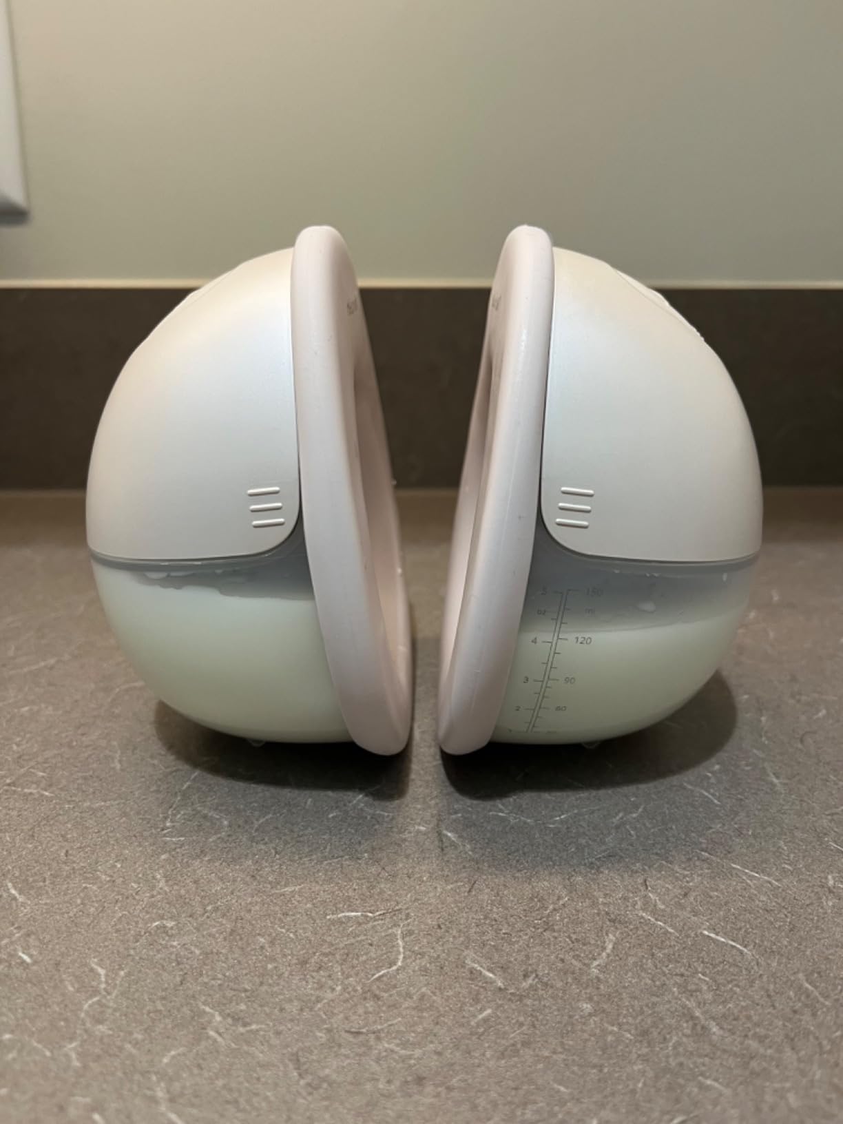 eufy Security Heated Wearable Breast Pump S1 Pro, Slim Hands-Free with Industry-Leading HeatFlow Tech, Wireless Charging Case, App-Controlled OptiRhythm, 300 mmHg Strong Suction, in-Bra Use customer photo 2