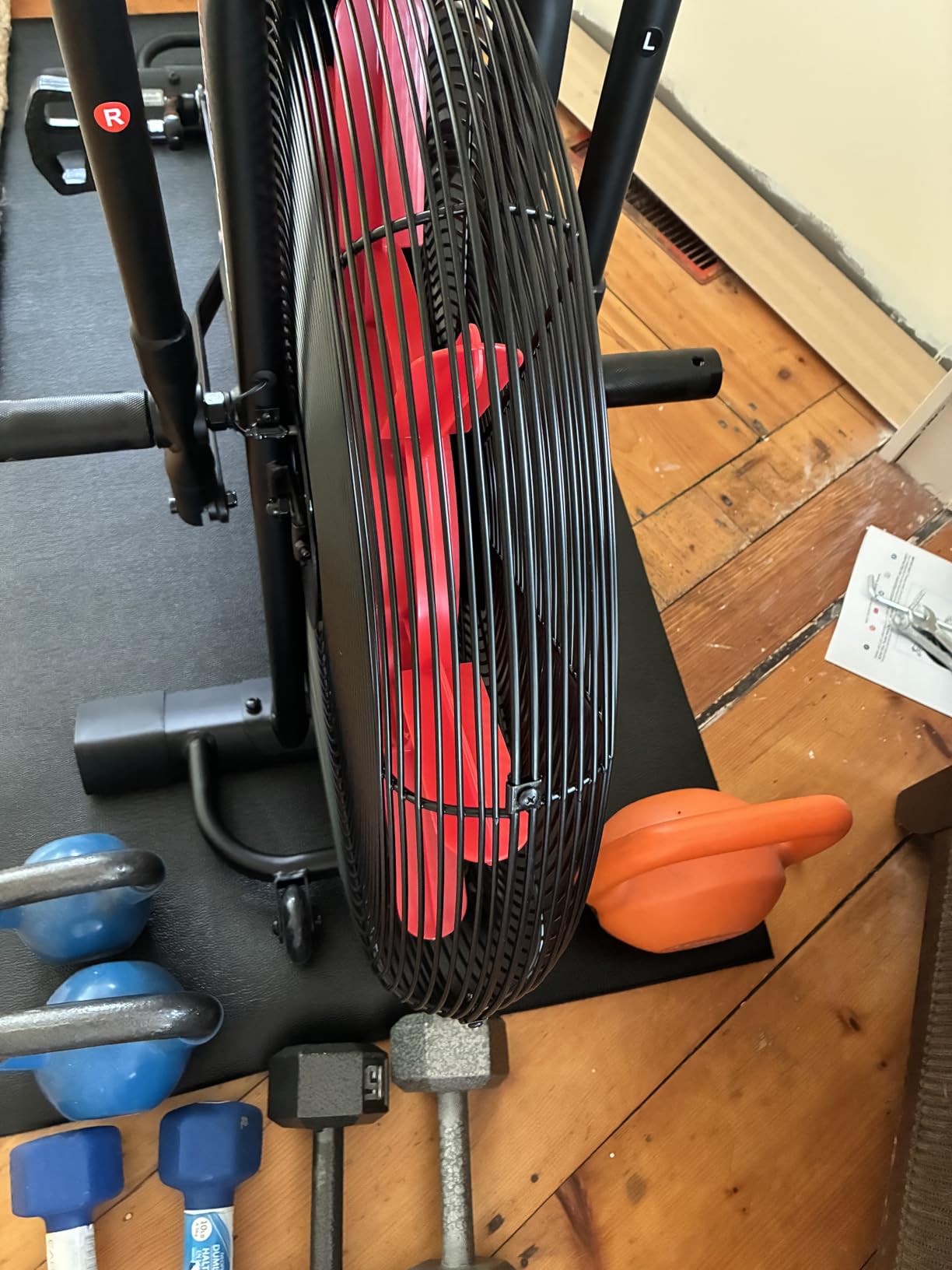 Sunny Health & Fitness Smart Fan Bike for Home Gym, Full Body HIIT & Interval Cardio Training with Air Resistance, Customizable Performance Monitor & Free SunnyFit App - SF-B223018 customer photo 1