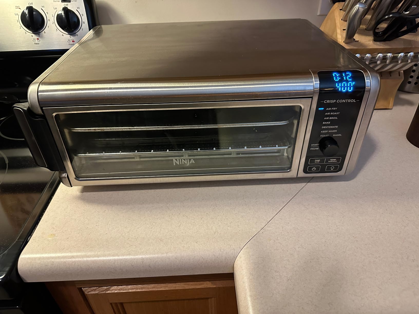 Ninja Air Fryer Toaster Oven Combo | 8-in-1 Functionality | Flip Up & Away for Storage Space | 1800 Watt | Stainless Steel | SP151 customer photo 1