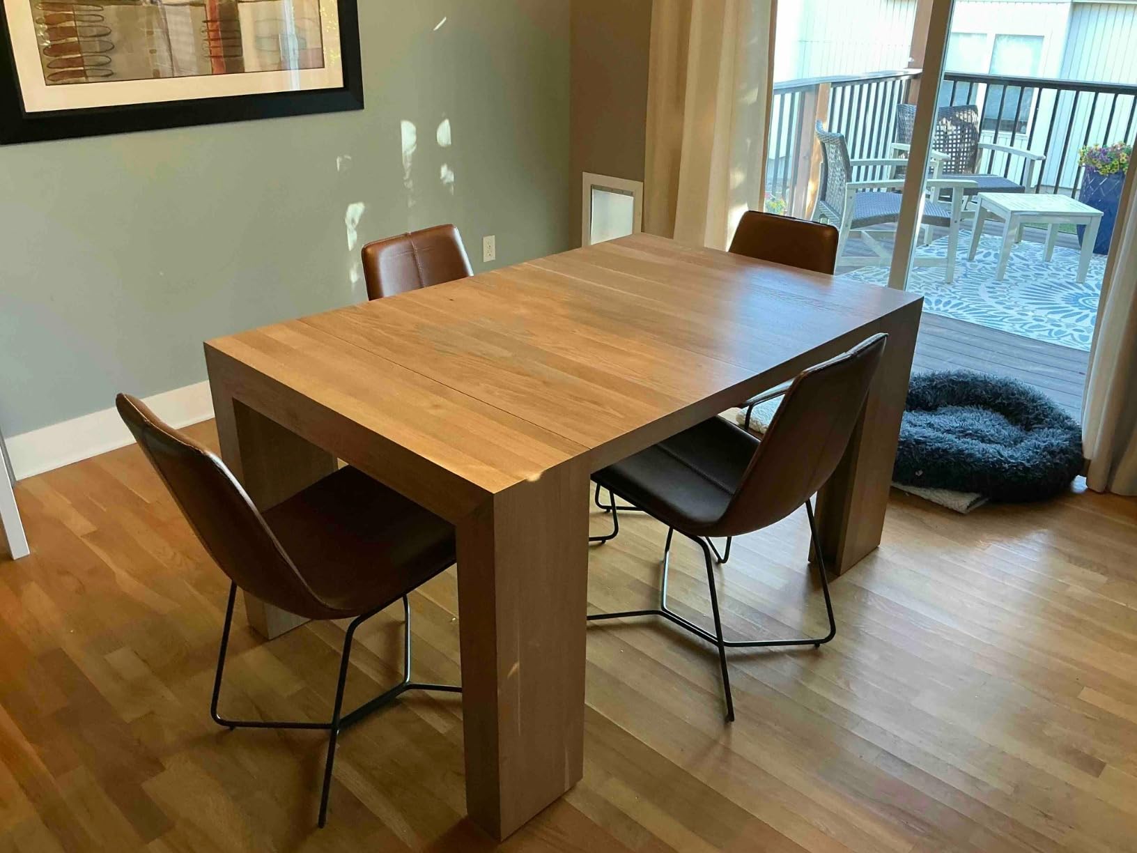 Transformer Table - Solid Wood Extendable Dining Table, Seats 2-12, Expandable Dining Room Table, Space-Saving Furniture, Expandable Dining Furniture, Natural (Table Only) customer photo 2