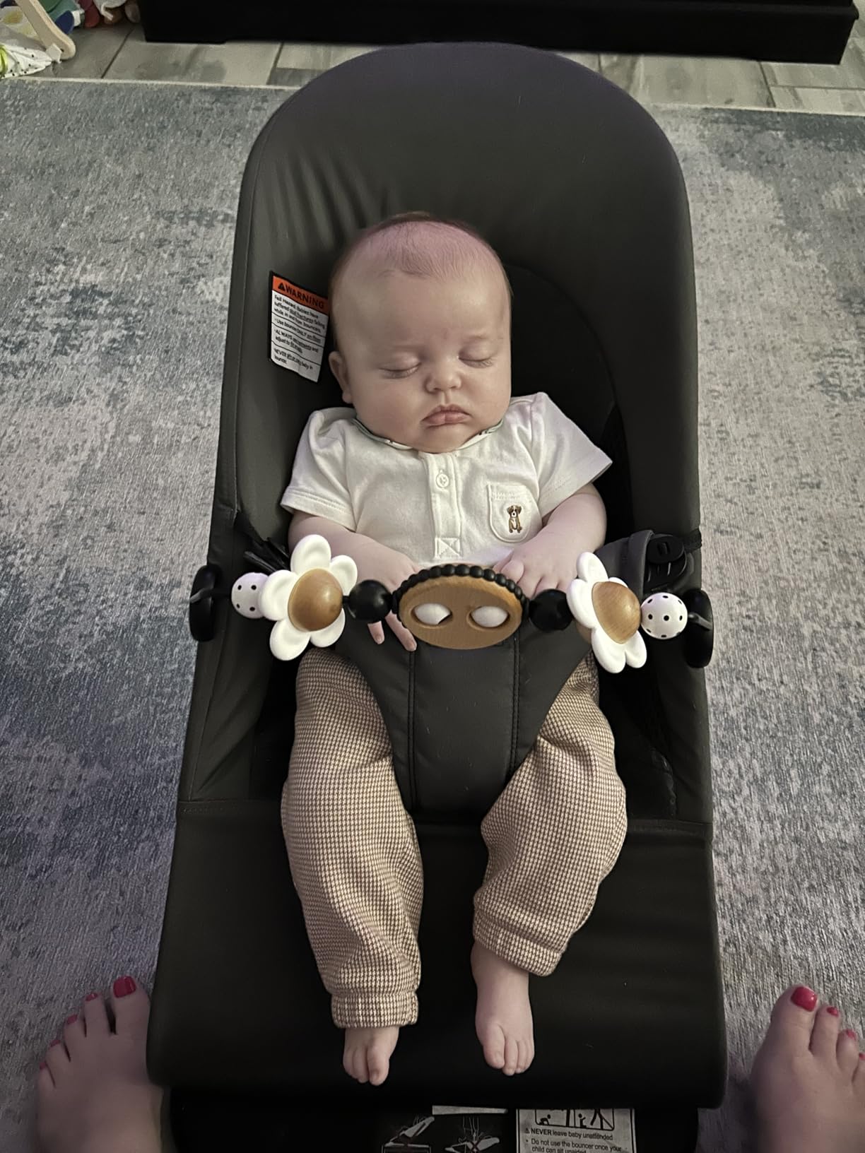 BabyBjorn Bouncer Balance Soft, Dark Gray, Woven/Jersey, Tri-Fabric | 2-in-1 Adjustable Baby Bouncer Seat and Toddler Chair, Newborn to Toddler (8-29 lbs), 4 Positions, Lightweight & Portable customer photo 2