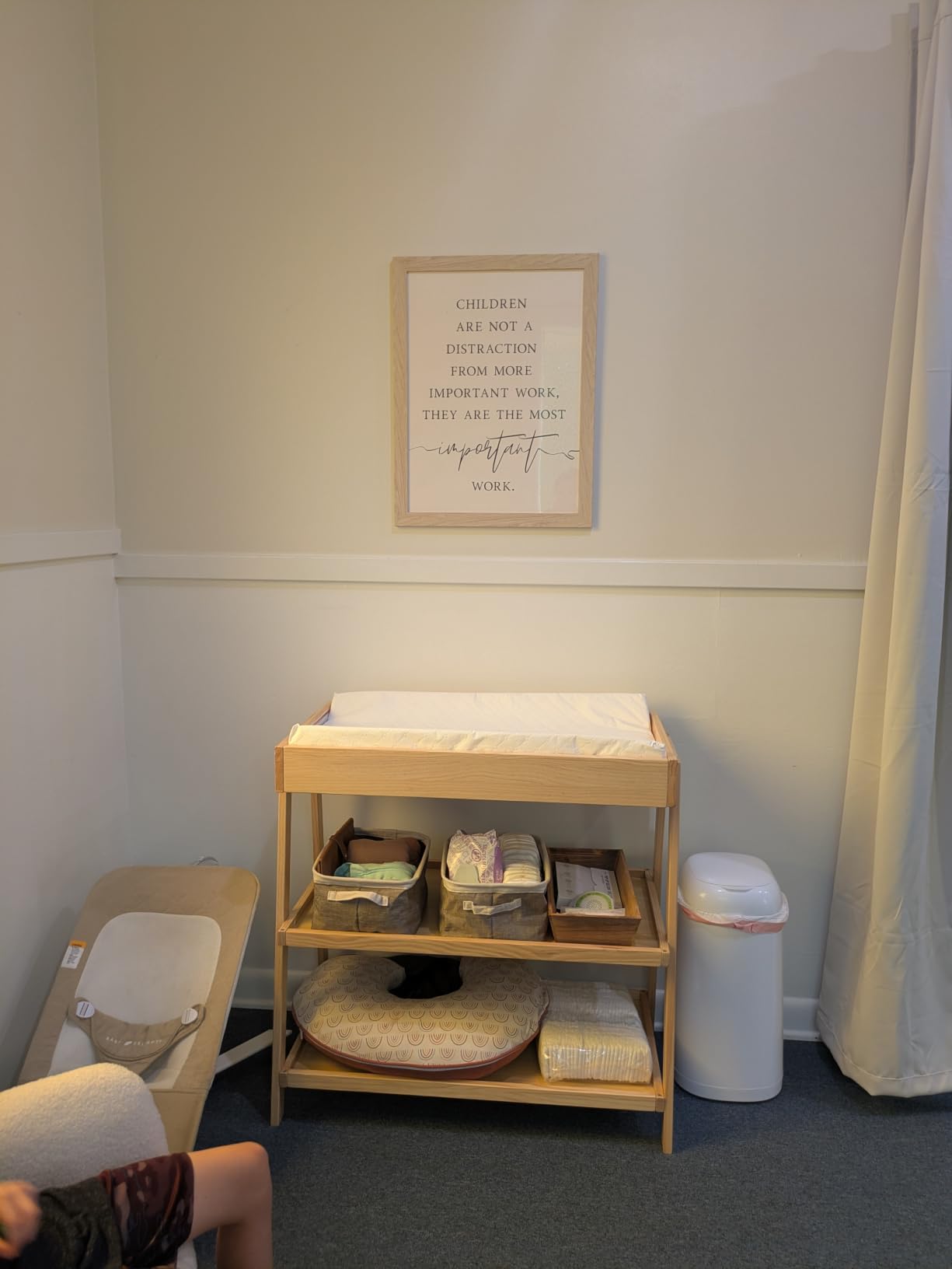 Delta Children Scout Changing Table - Greenguard Gold Certified, Bianca White customer photo 1