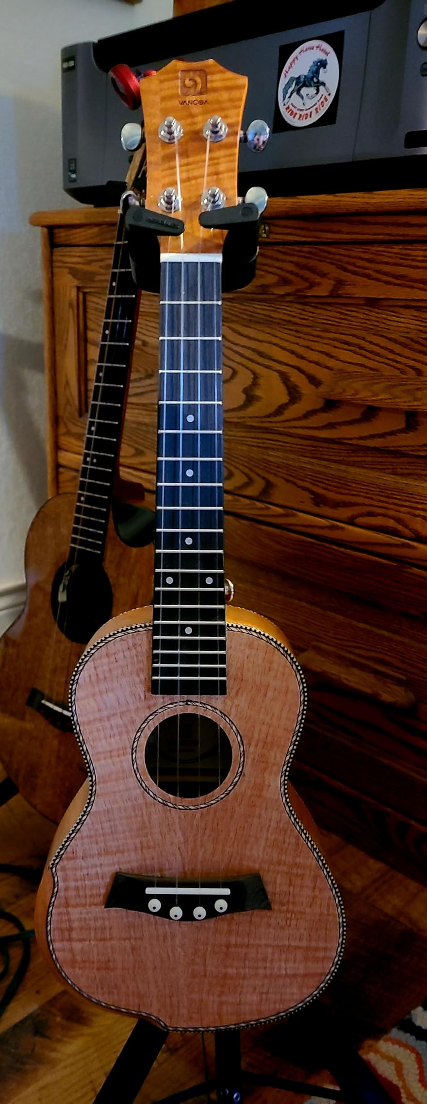 Vangoa Tenor Ukulele for Beginners, 26 Inch Ukulele Kit Mahogany Bundle Professional Hawaiian Starter Uke Kit with Gig Bag, Red customer photo 1