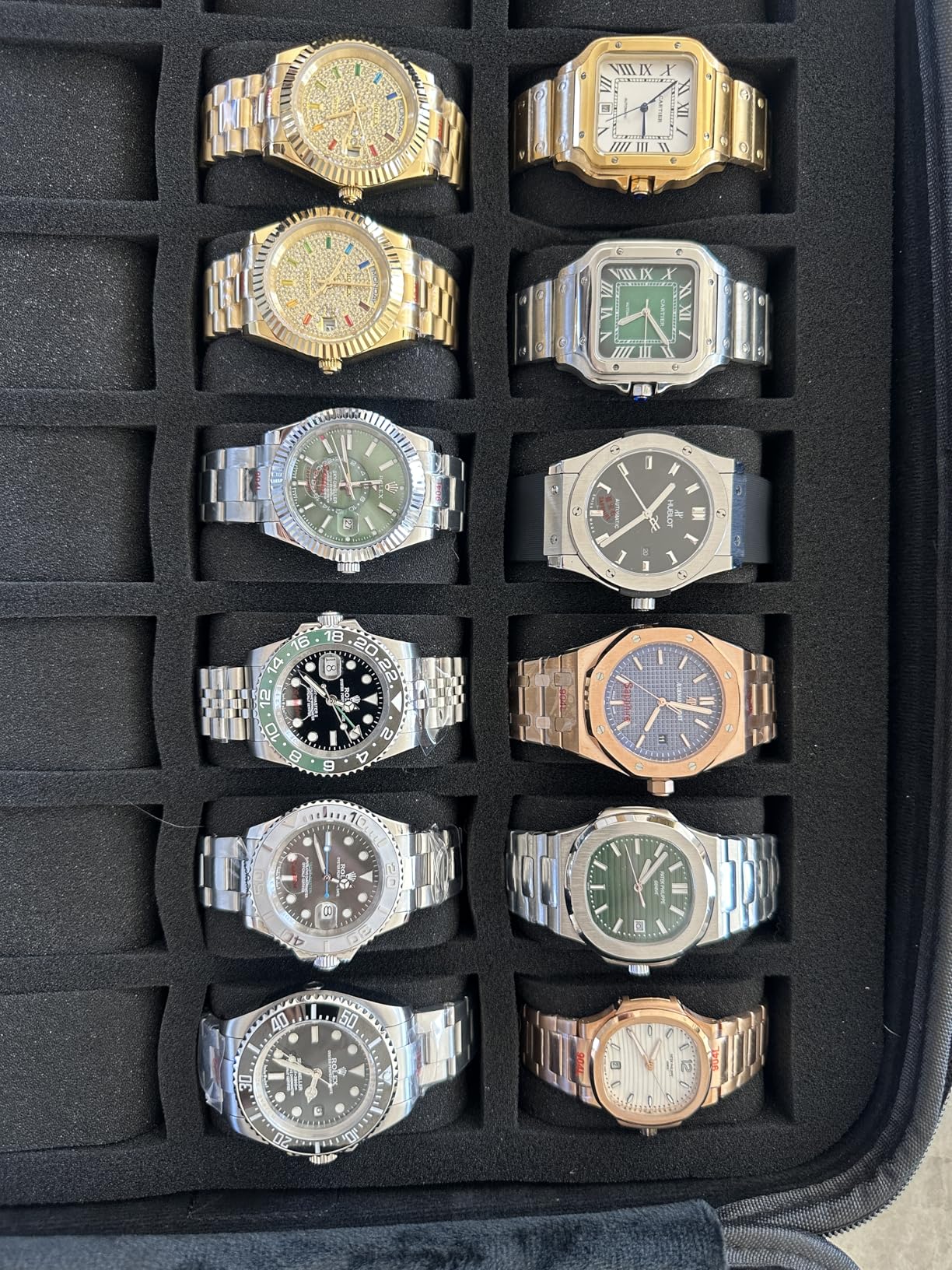 LASUK 42-Slot Portable Hard Watch Travel Storage and Display Box customer photo 1