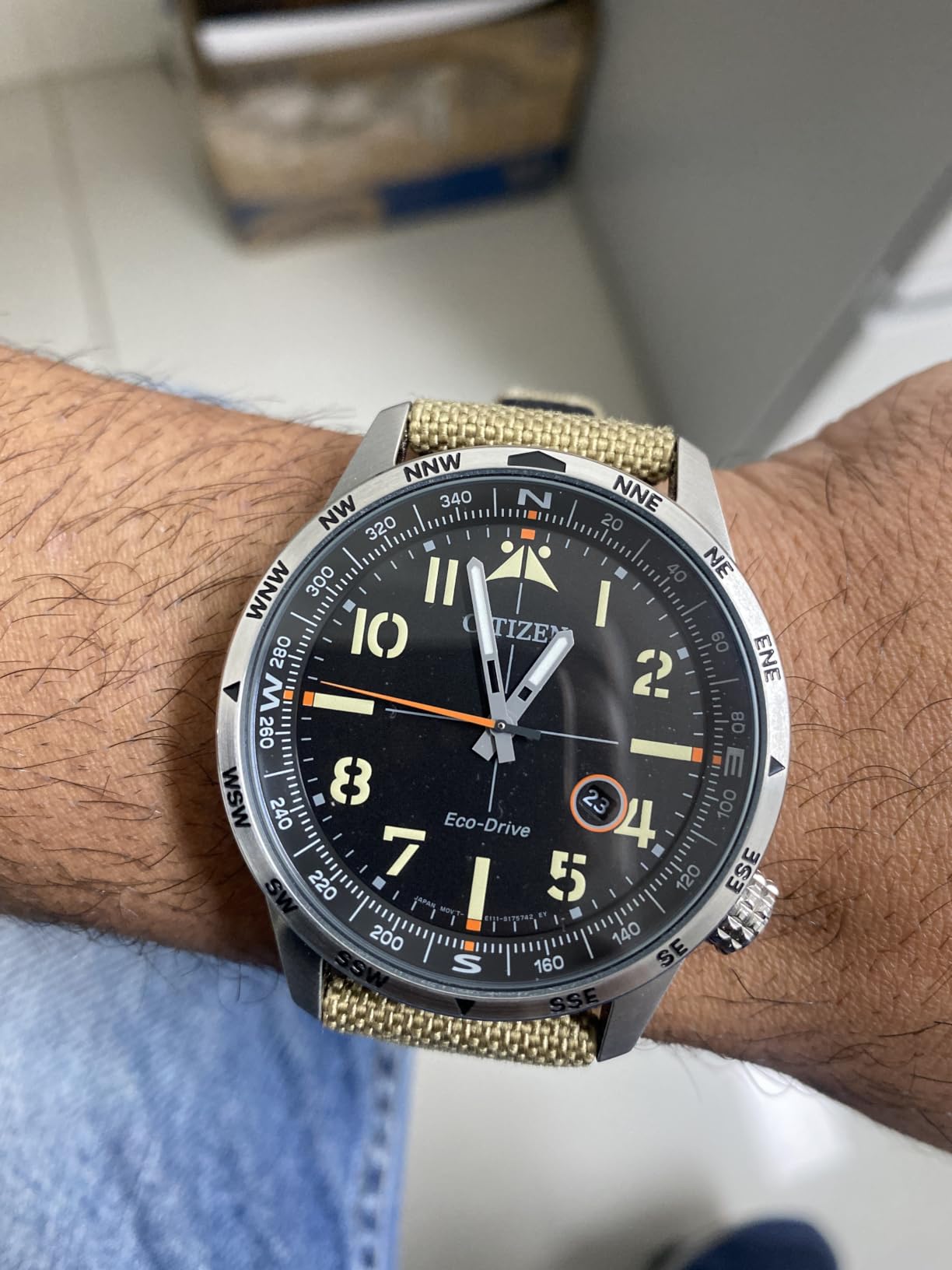 Citizen Men's Eco-Drive Weekender Avion Field Watch customer photo 1