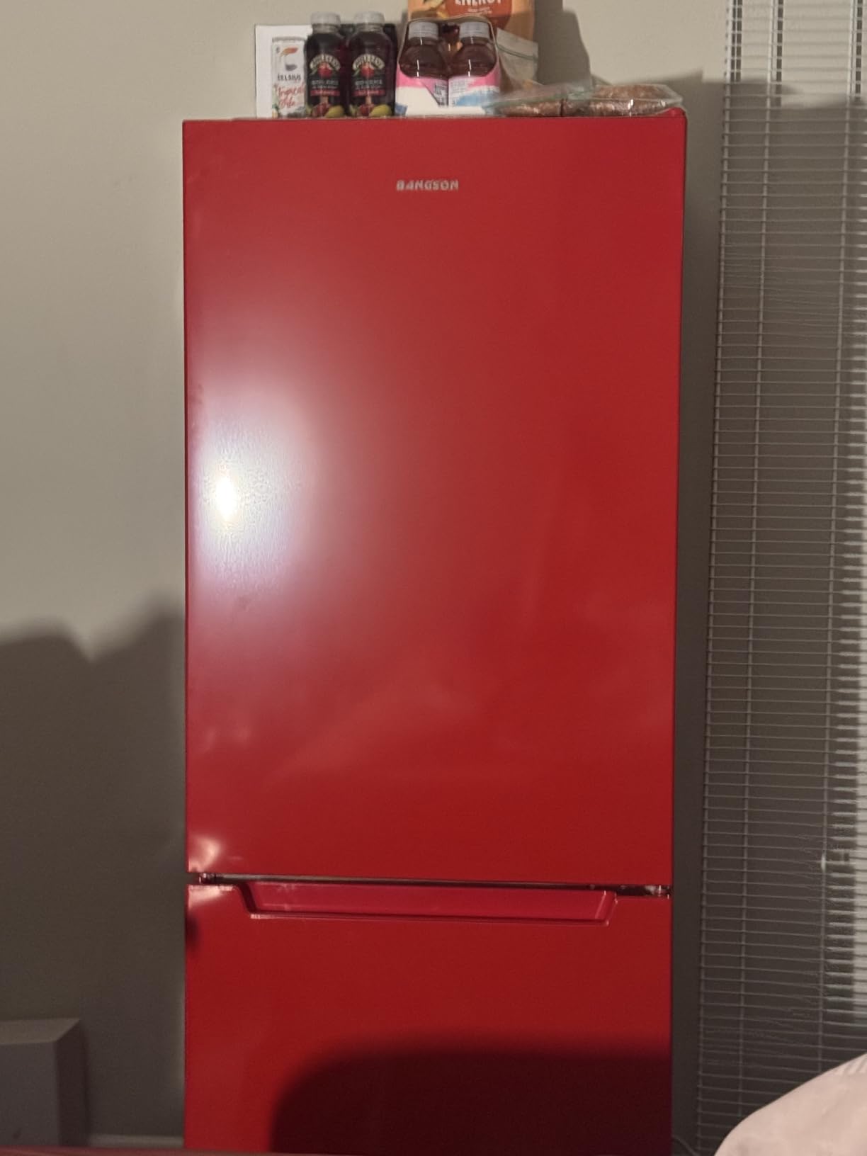 BANGSON Apartment 7.1 Cu.Ft Refrigerator with Freezer, Office Fridge with Bottom Freezer, Large Capacity, Energy Saving, Adjustable Thermostat, Low Noise, Silver customer photo 1