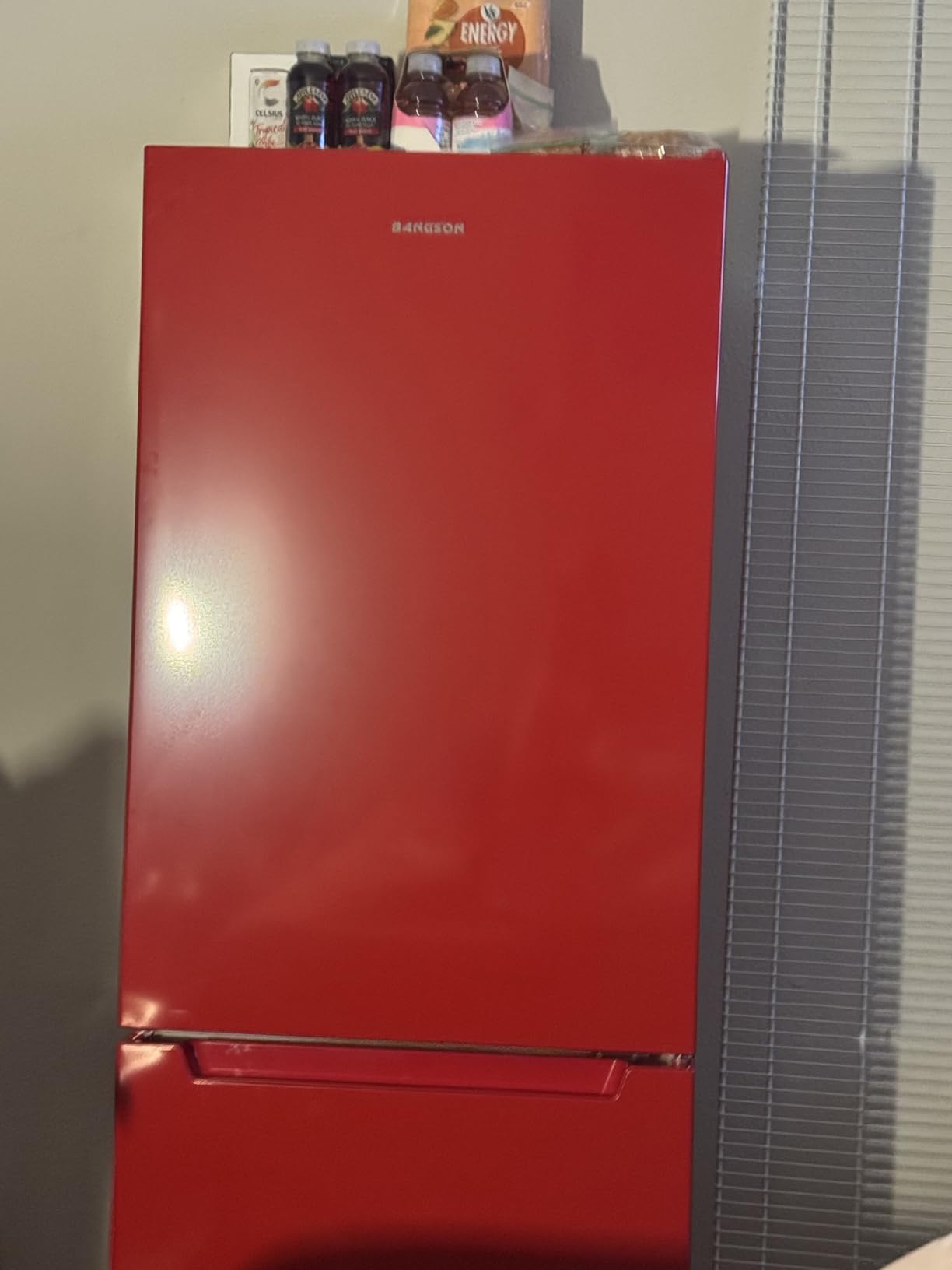 BANGSON Apartment 7.1 Cu.Ft Refrigerator with Freezer, Office Fridge with Bottom Freezer, Large Capacity, Energy Saving, Adjustable Thermostat, Low Noise, Silver customer photo 2