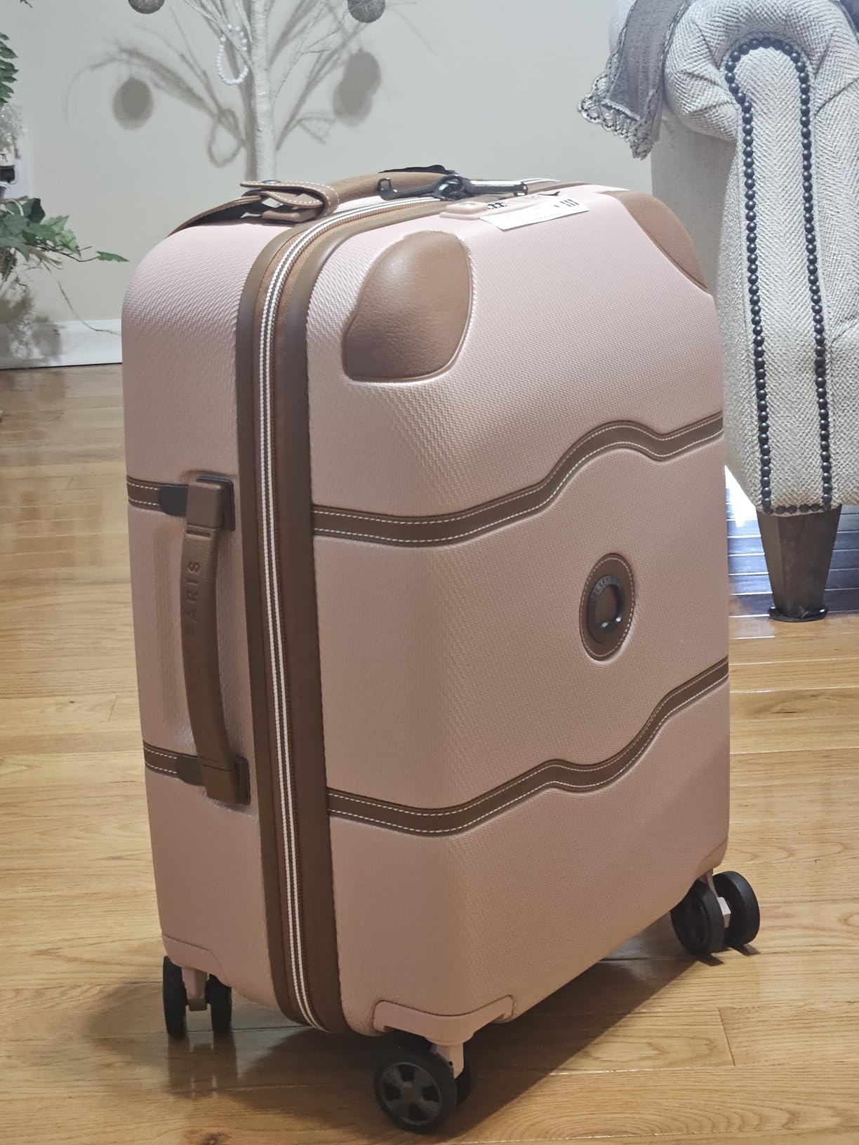 DELSEY Paris Chatelet Air 2.0 Hardside Luggage with Spinner Wheels, Navy Blue, Carry on Plus 20 Inch customer photo 1