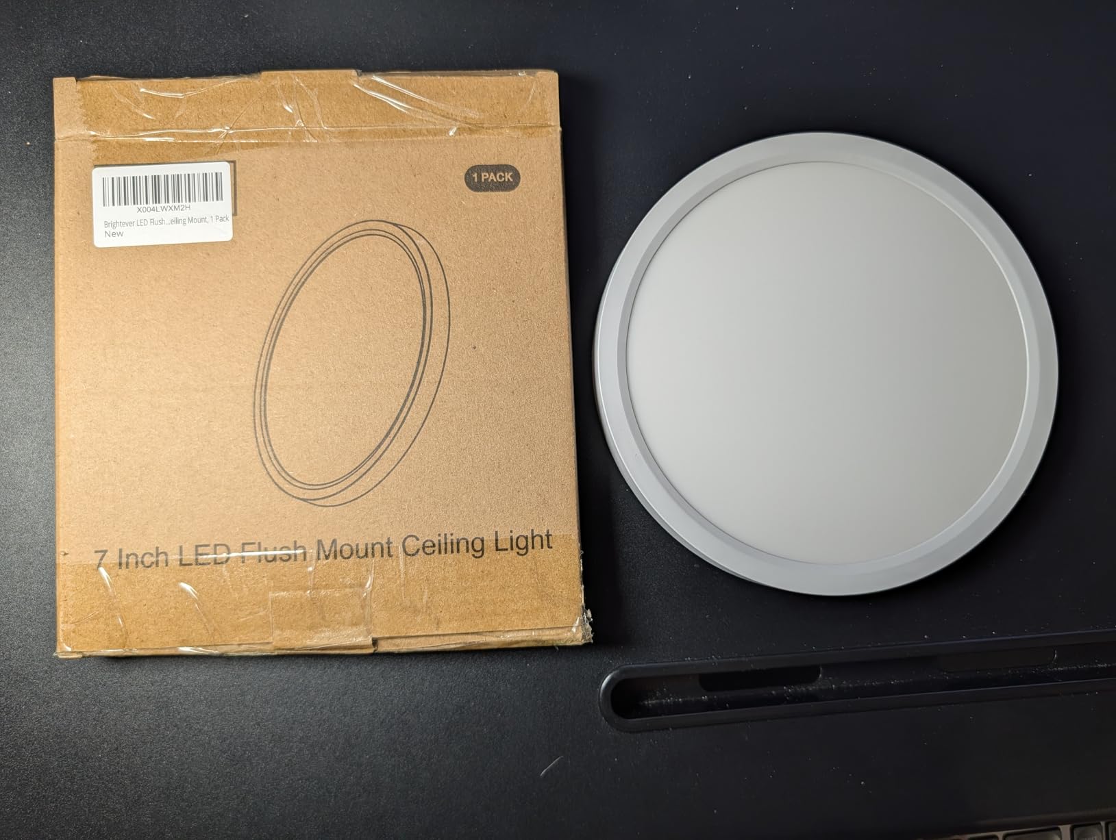 Brightever 4Pack LED Flush Mount Ceiling Light Fixture, 12 Inch 24W, Super Slim 0.67 Inch, 3200LM, Dimmable & 2700K-6500K 5 Color Selectable LED Ceiling Lights for Bedroom customer photo 1