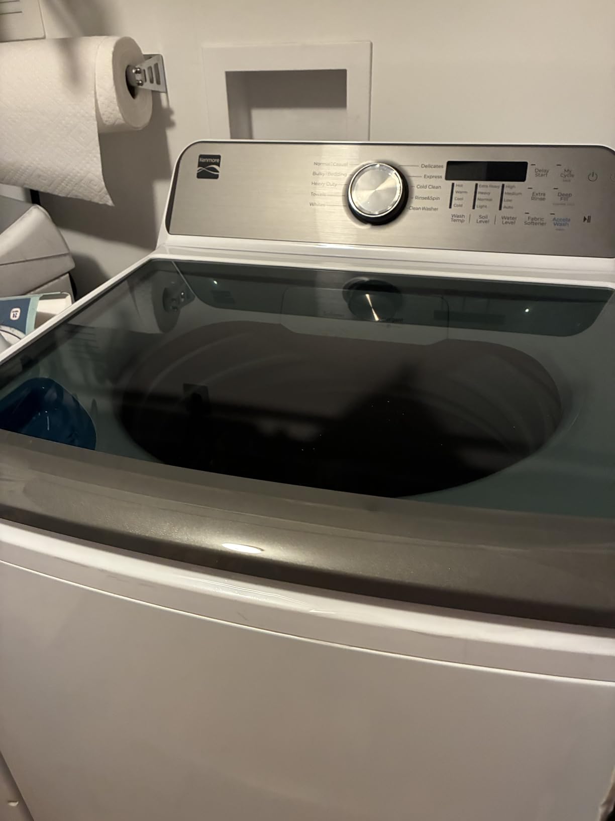 Kenmore 4.5 cu. ft. Top Load Washer with Triple Action Impeller for Tough Dirt & Stains - Reduce Laundry Time with Accela Wash & Express Wash - LED - White customer photo 2