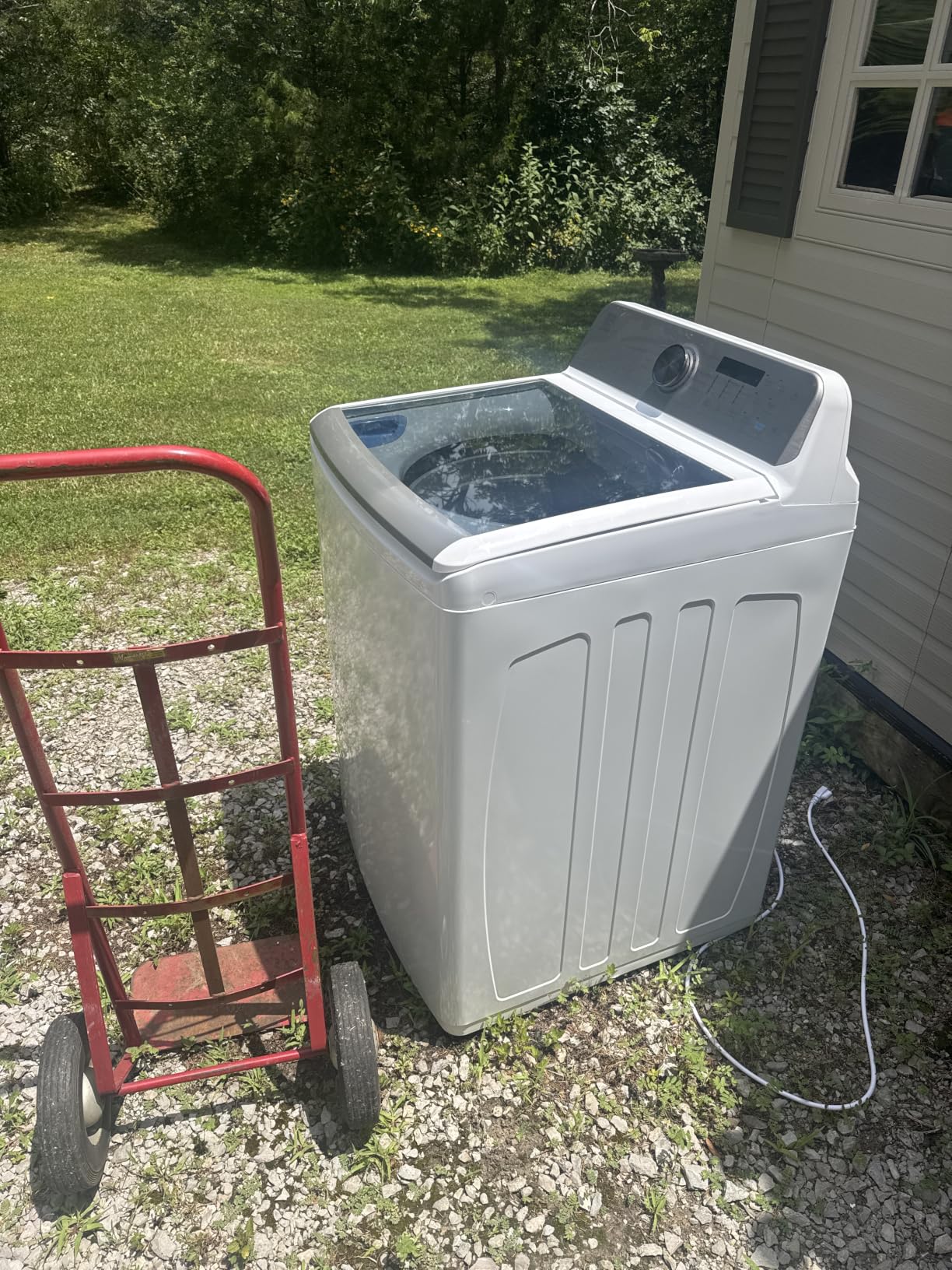 Kenmore 4.4 cu. ft. Top Load Washer with Triple Action Agitator for Tough Dirt & Stains - Reduce Laundry Time with Accela Wash & Express Wash - LED - White customer photo 2