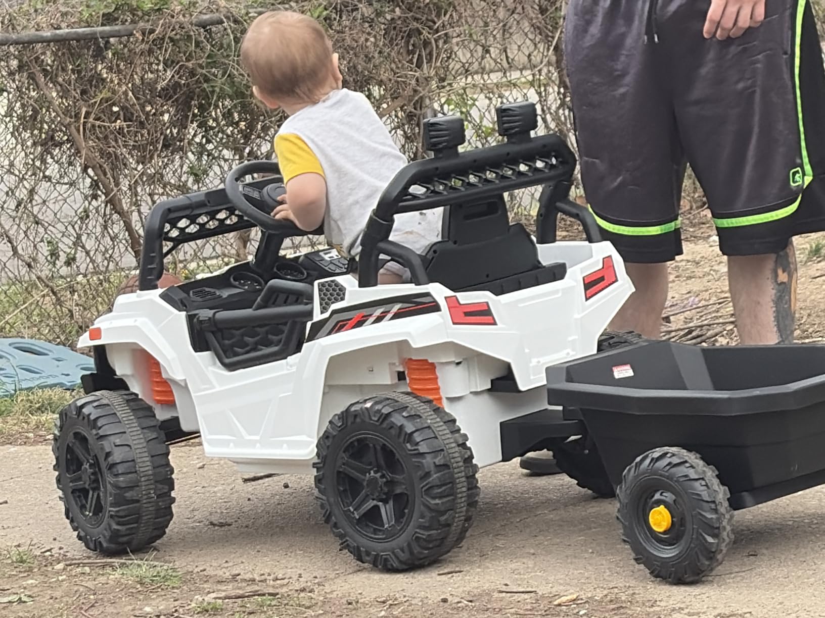 Best Choice Products Kids 12V Electric Ride On UTV Car and Trailer w/Parent Control, LED Lights, 2 Speeds, Bluetooth - Pink customer photo 1