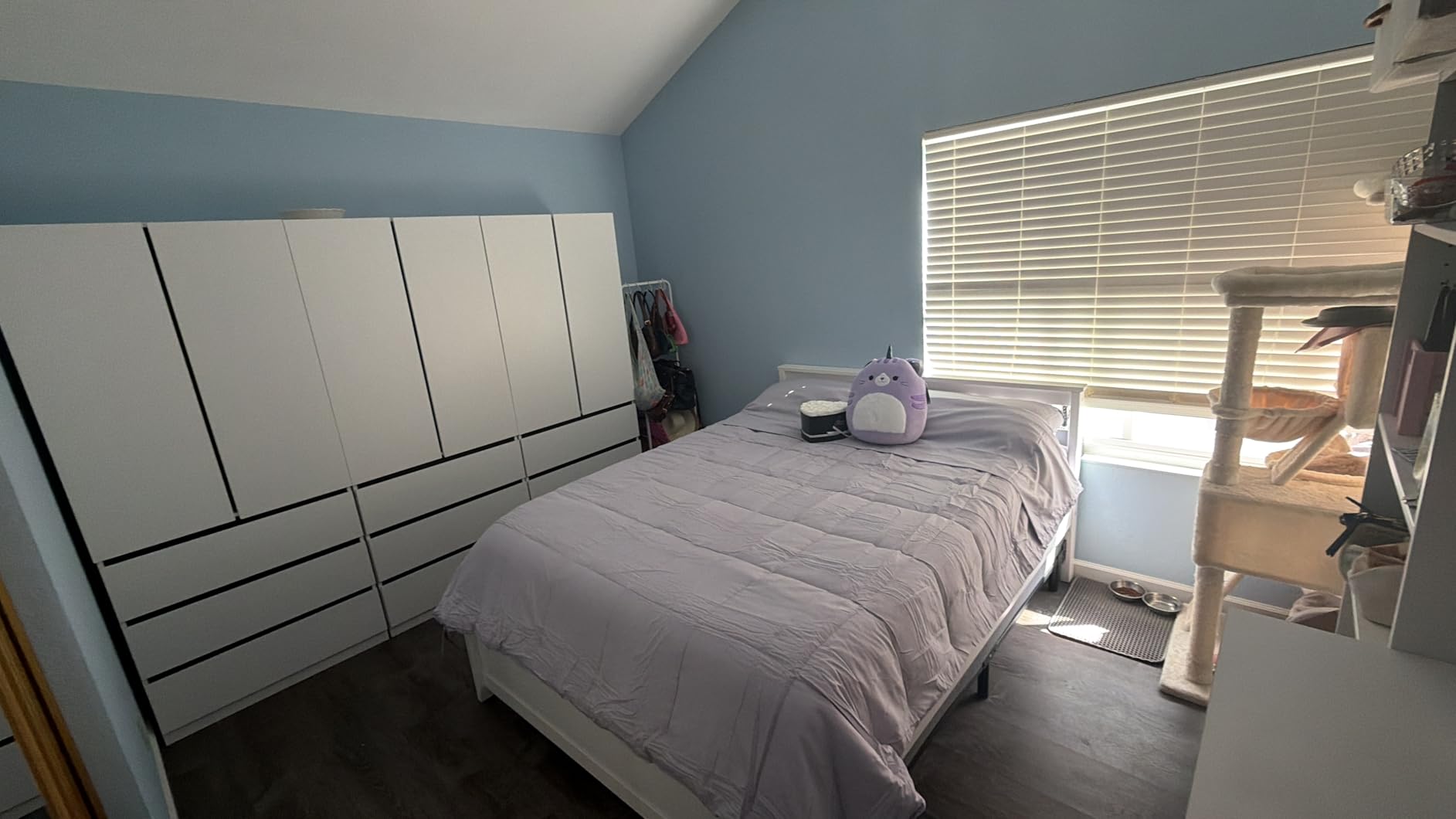 Bedroom Armoire Wardrobe Closet with 9 Drawers: White Wardrobe Closet with 6 Doors, Modern Cabinet for Clothes with Shelves, Wooden Armoire for Hanging Clothes customer photo 1