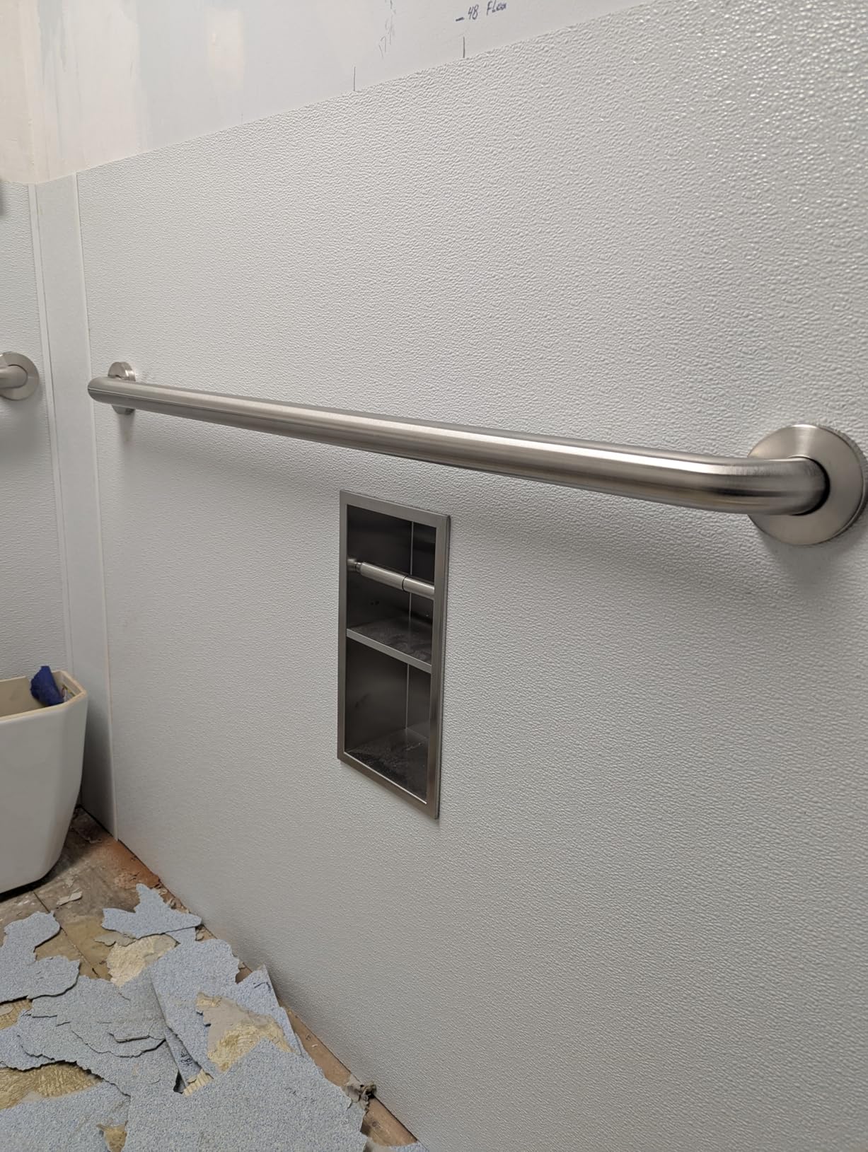 Stardrix Grab Bar Bundle for ADA Compliance, Brushed Stainless Steel Grab Bar Set for Commercial and Residential Restrooms, 1.5