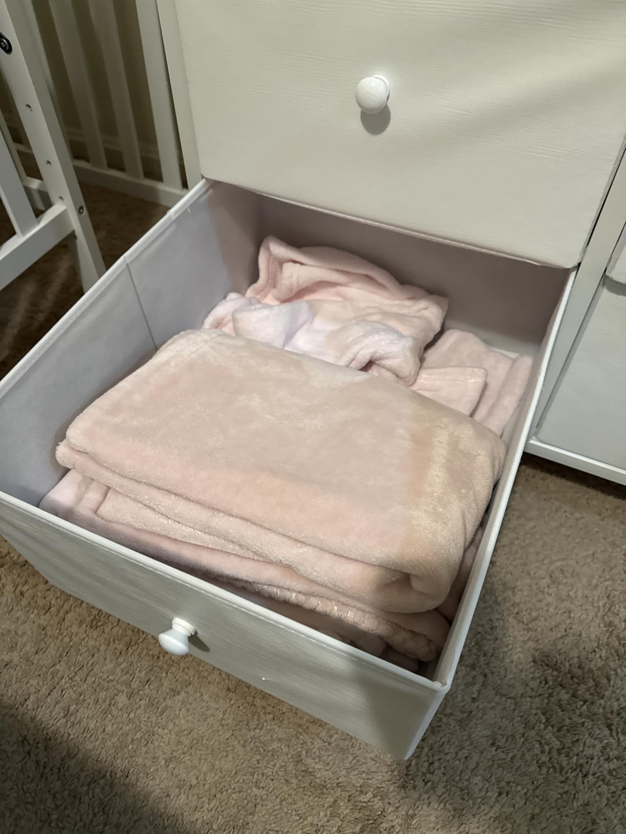 BOLUO White Changing Table Dresser with 6 Drawers Baby Dresser with Changing Table Top Diaper Changing Station with Storage for Nursery Modern customer photo 2